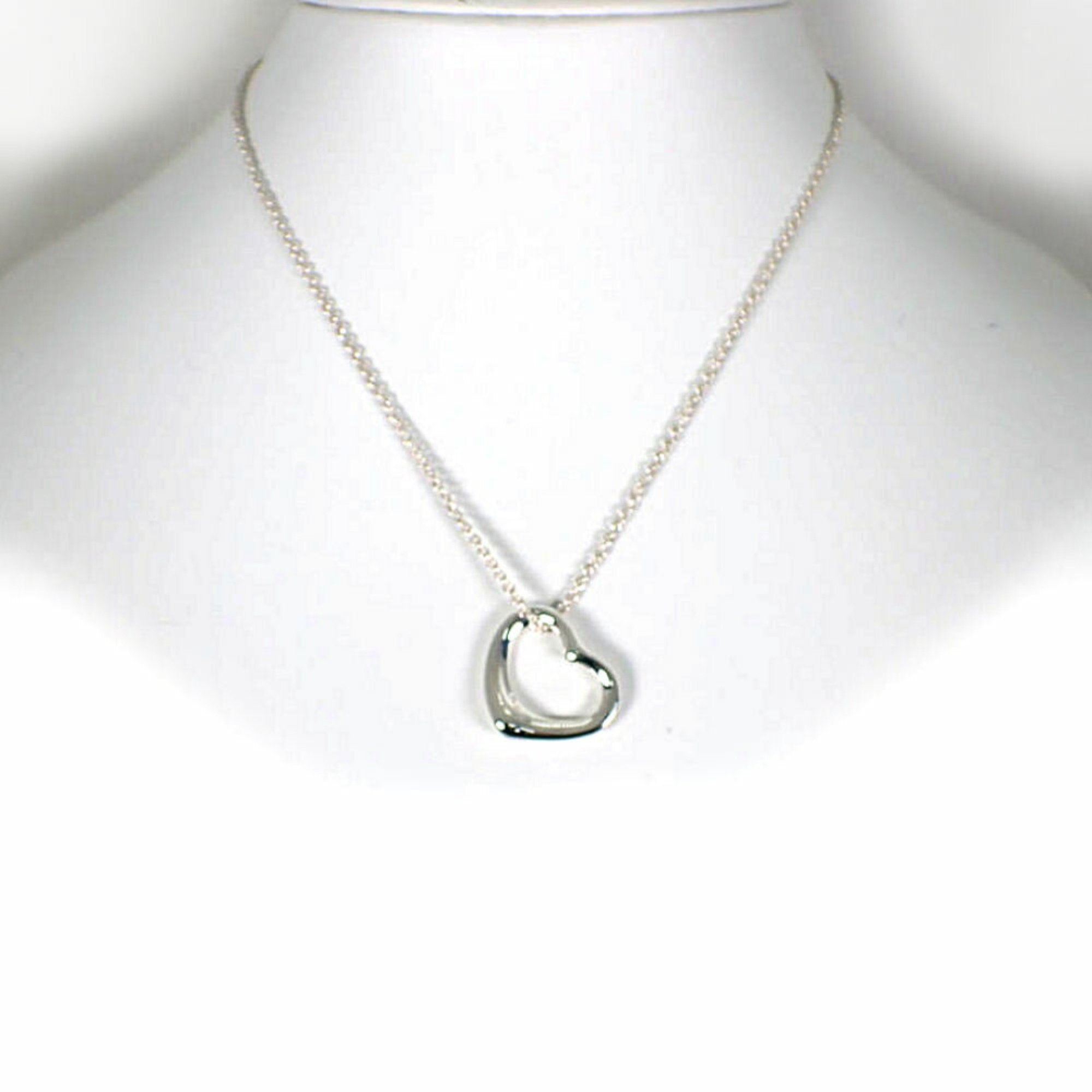 Heart Pendant Necklace Sterling Silver