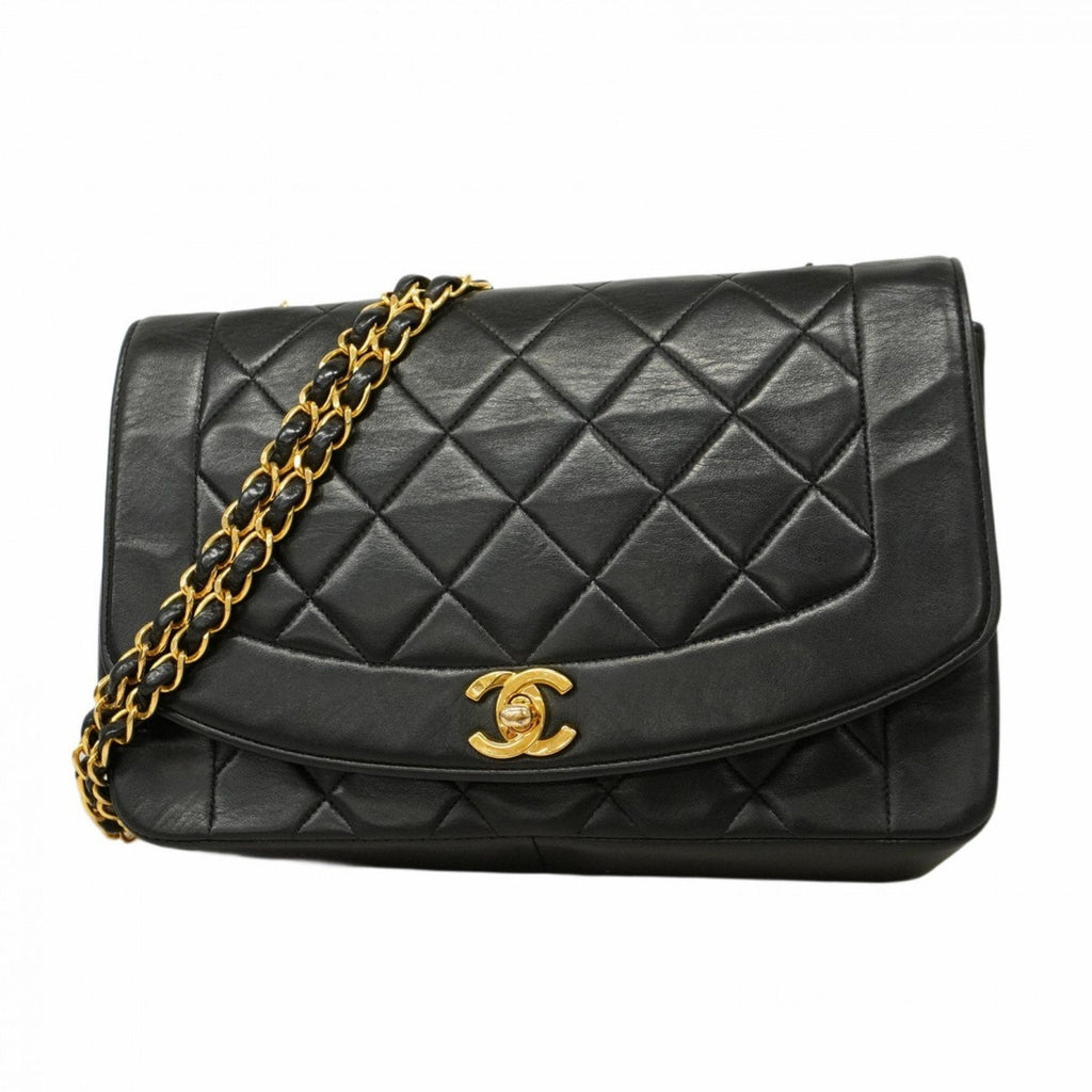 Vintage Diana Flap Bag Quilted Lambskin Medium
