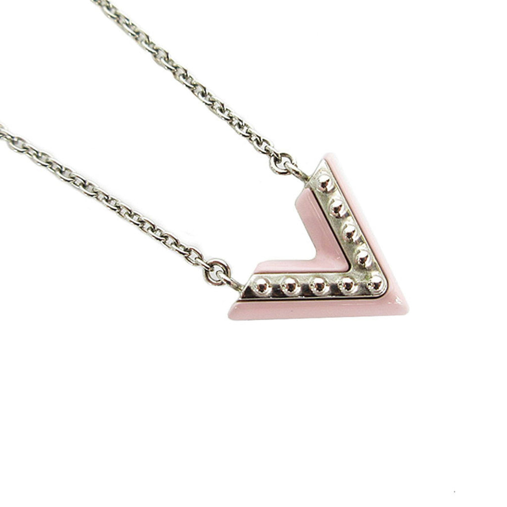 Essential V Pendant Necklace Pink