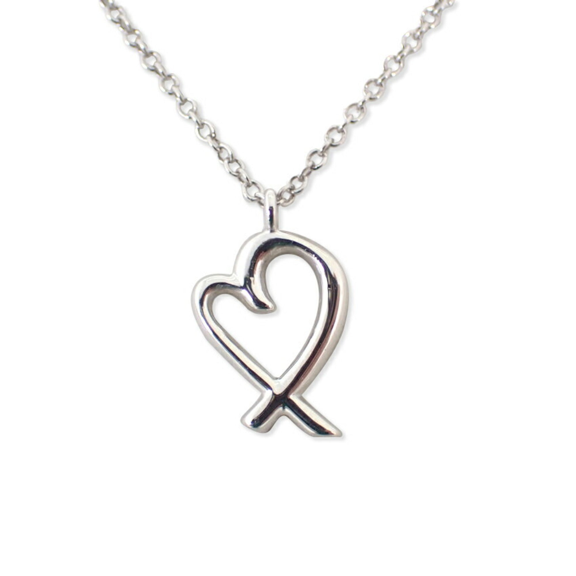 Loving Heart Pendant Necklace Sterling Silver