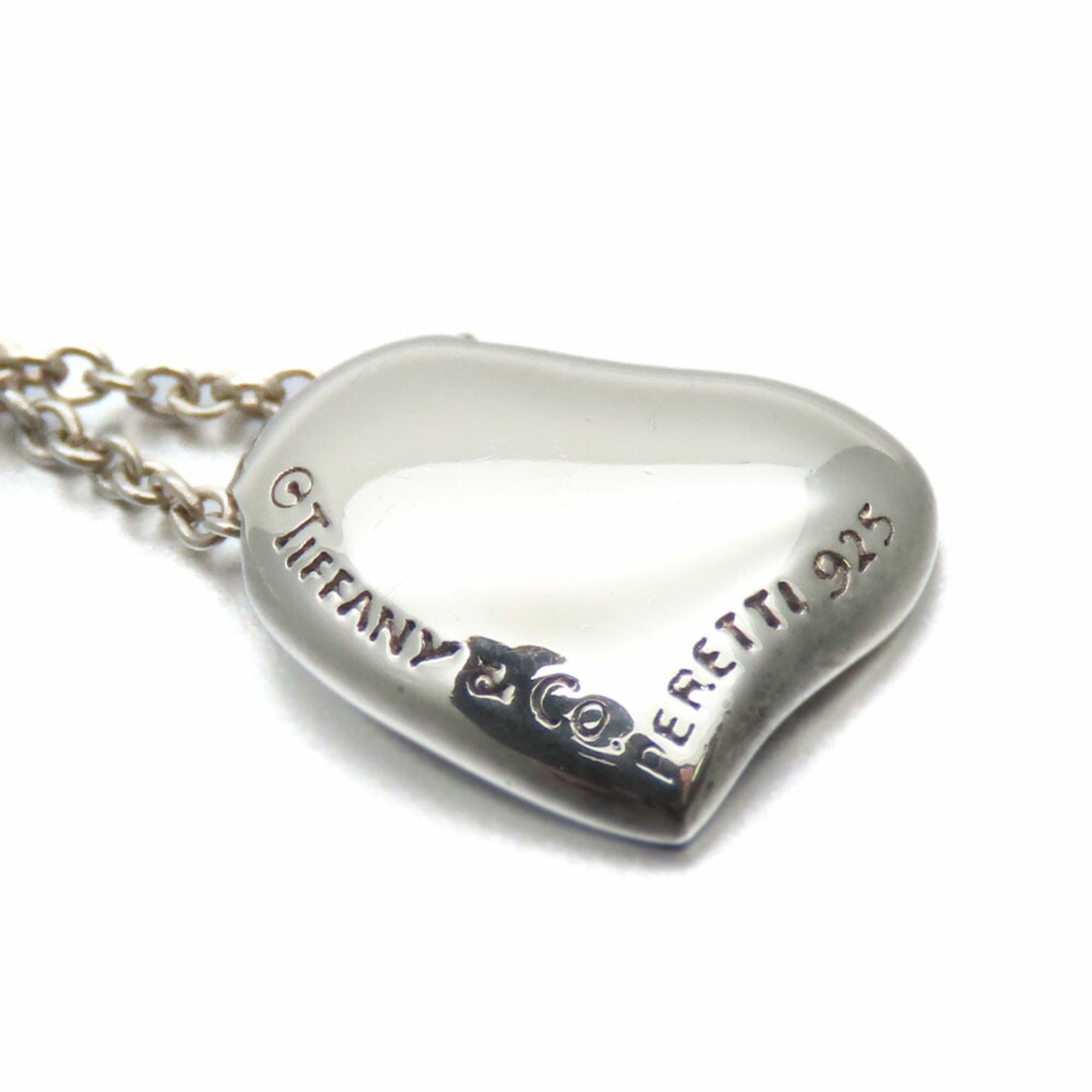 Full Heart Elsa Peretti Pendant Necklace Sterling Silver