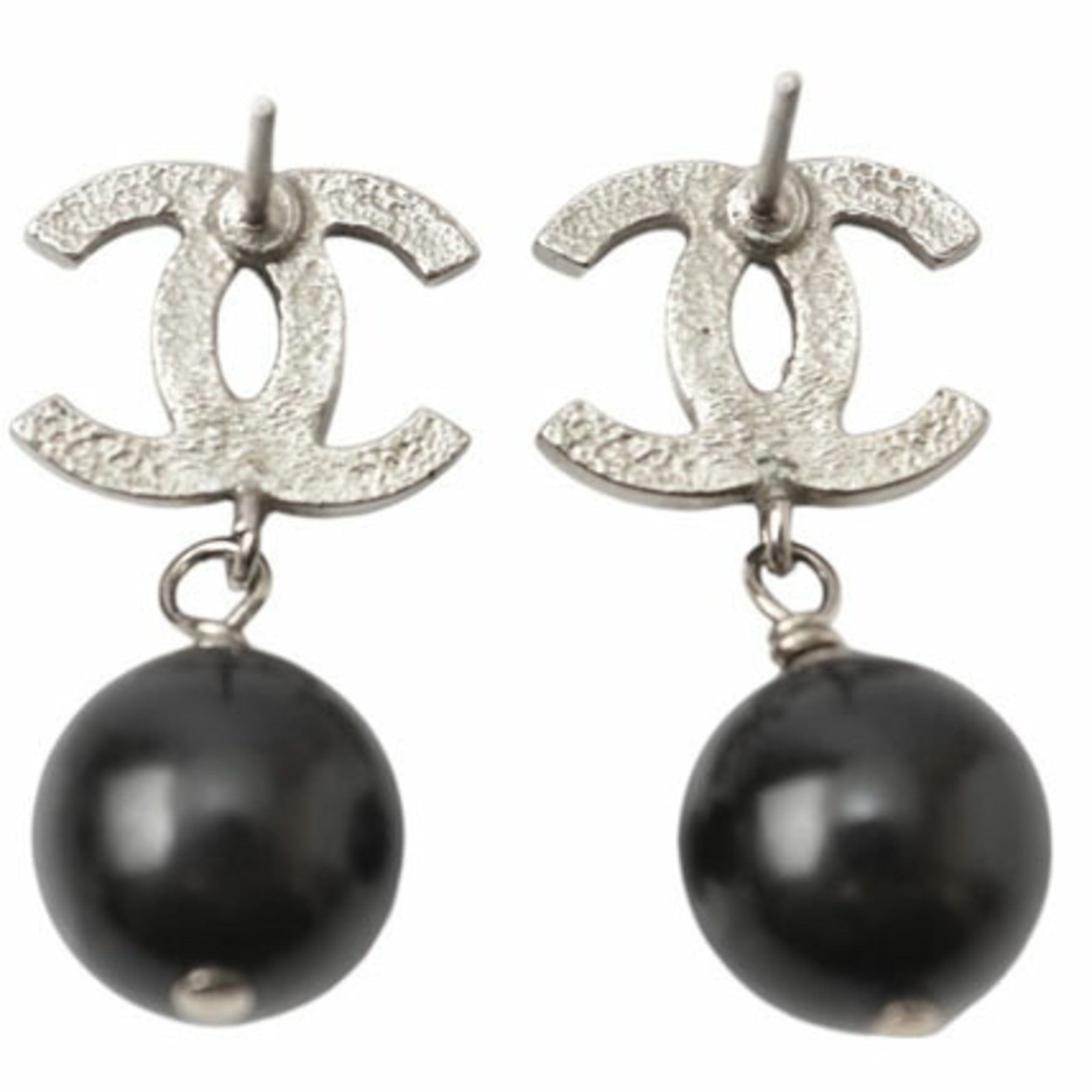 Pearl Earrings Metal and Rhinestone