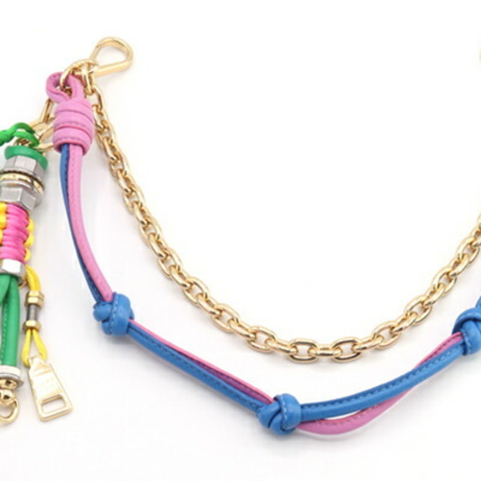 Charm Leather and Metal Multi Color Handbag Charm