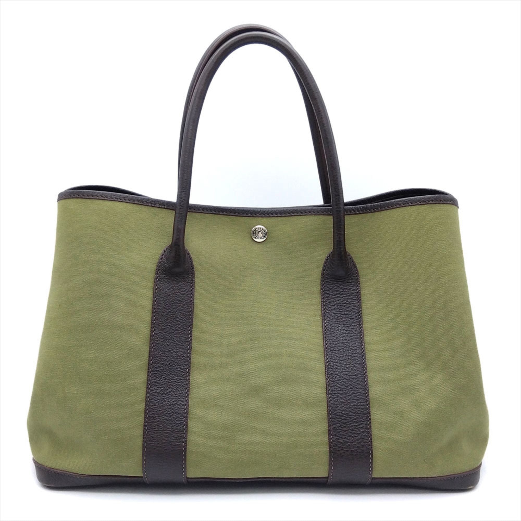 Garden Party Tote Toile and Leather 36