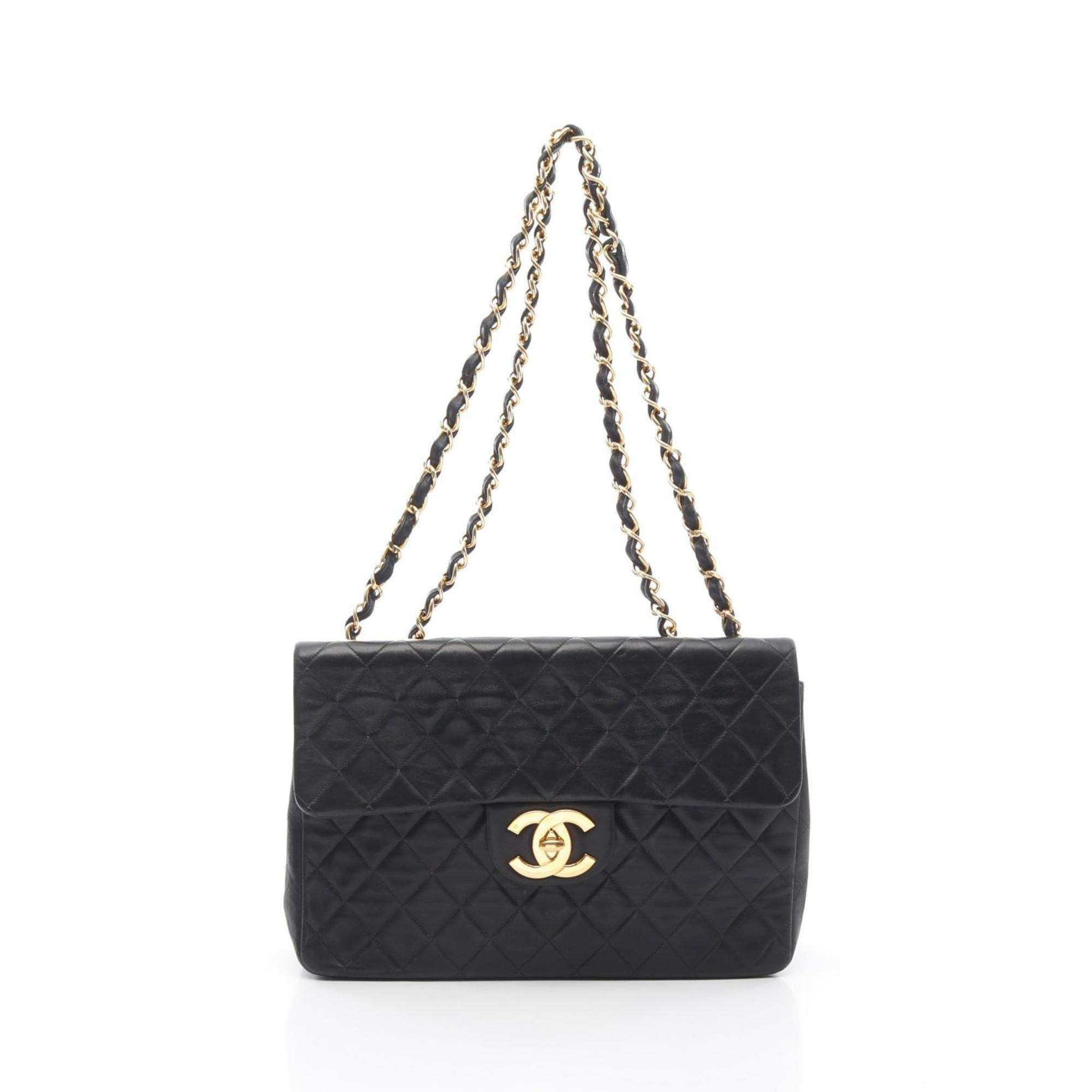 Vintage Classic Single Flap Bag Quilted Caviar Jumbo