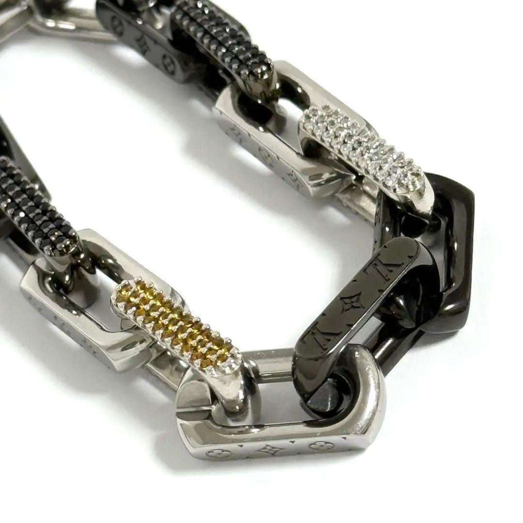 Charm Bracelet Metal and Rhinestone Medium