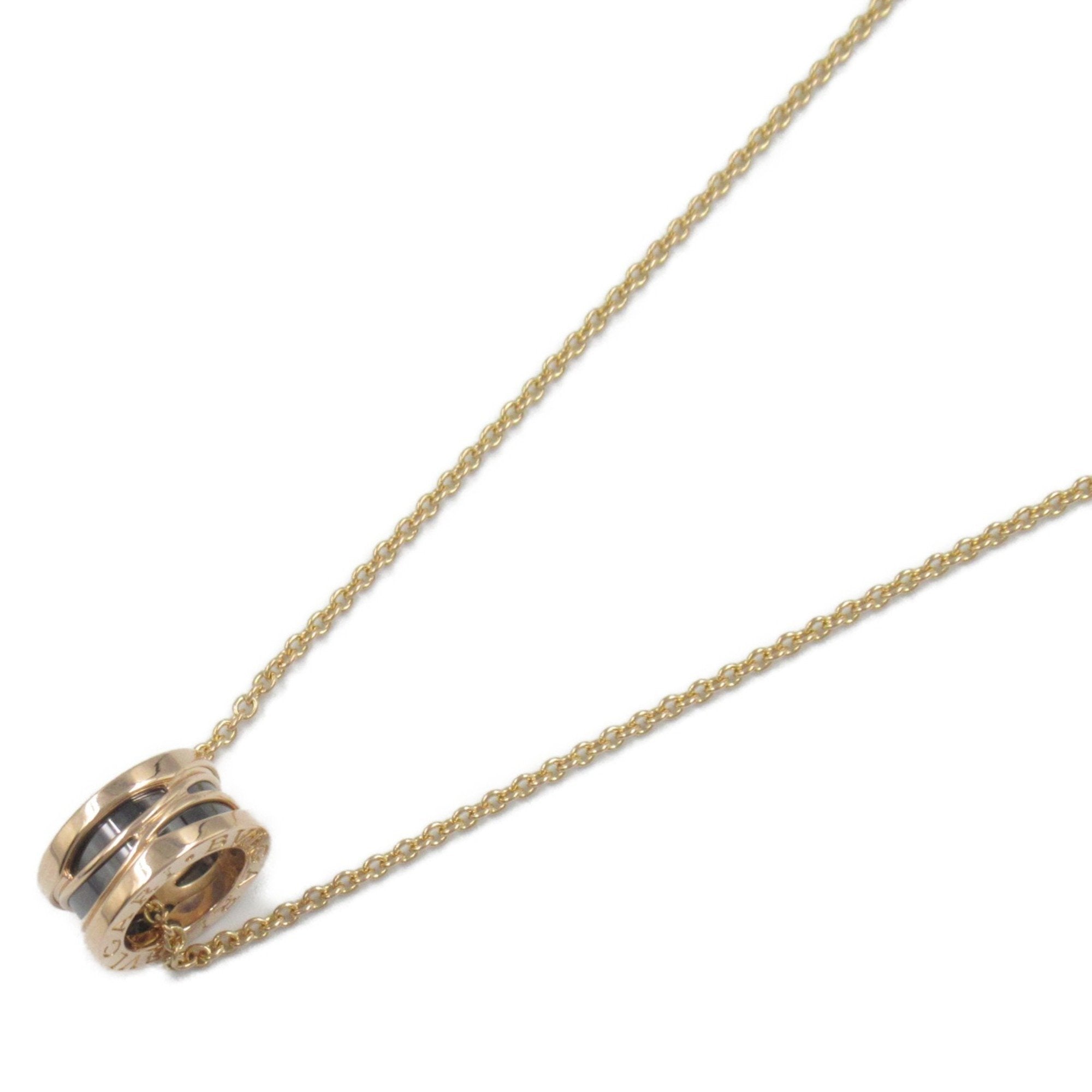 B.Zero1 Pendant Necklace Ceramic and 18K Rose Gold
