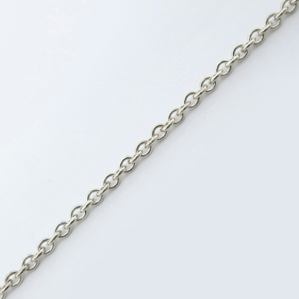 Open Heart Pendant Necklace Sterling Silver 20mm