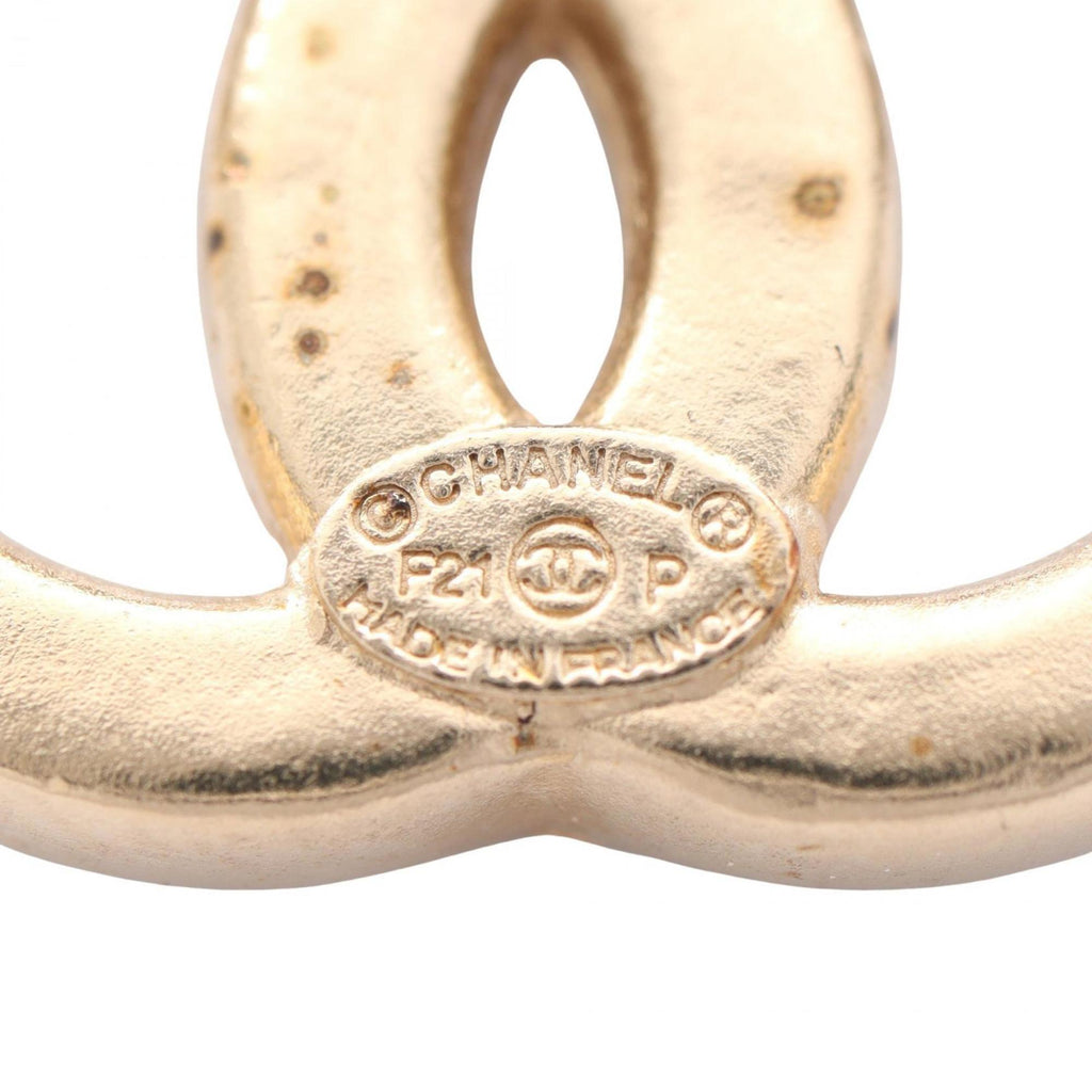 CC Logo Earrings Metal Gold-Tone Metal