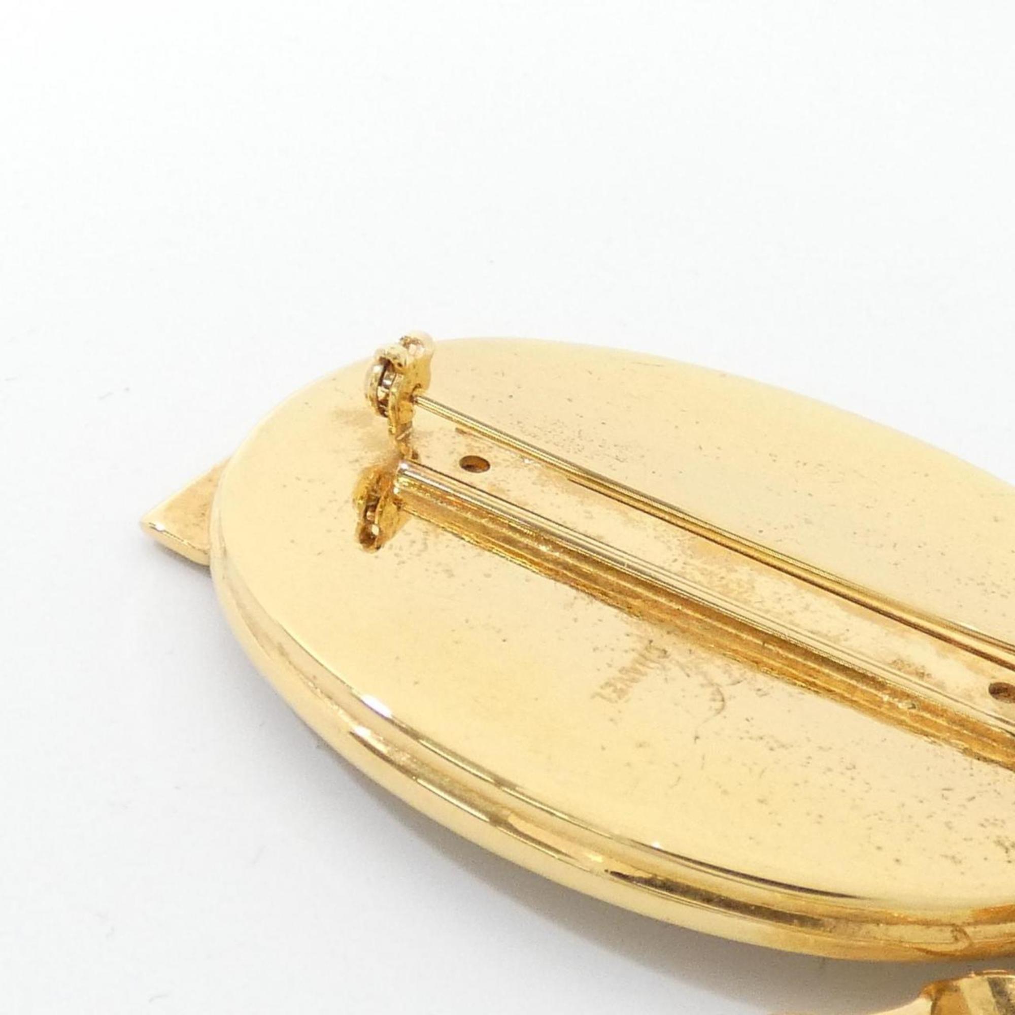 Brooch Gold-Tone Metal