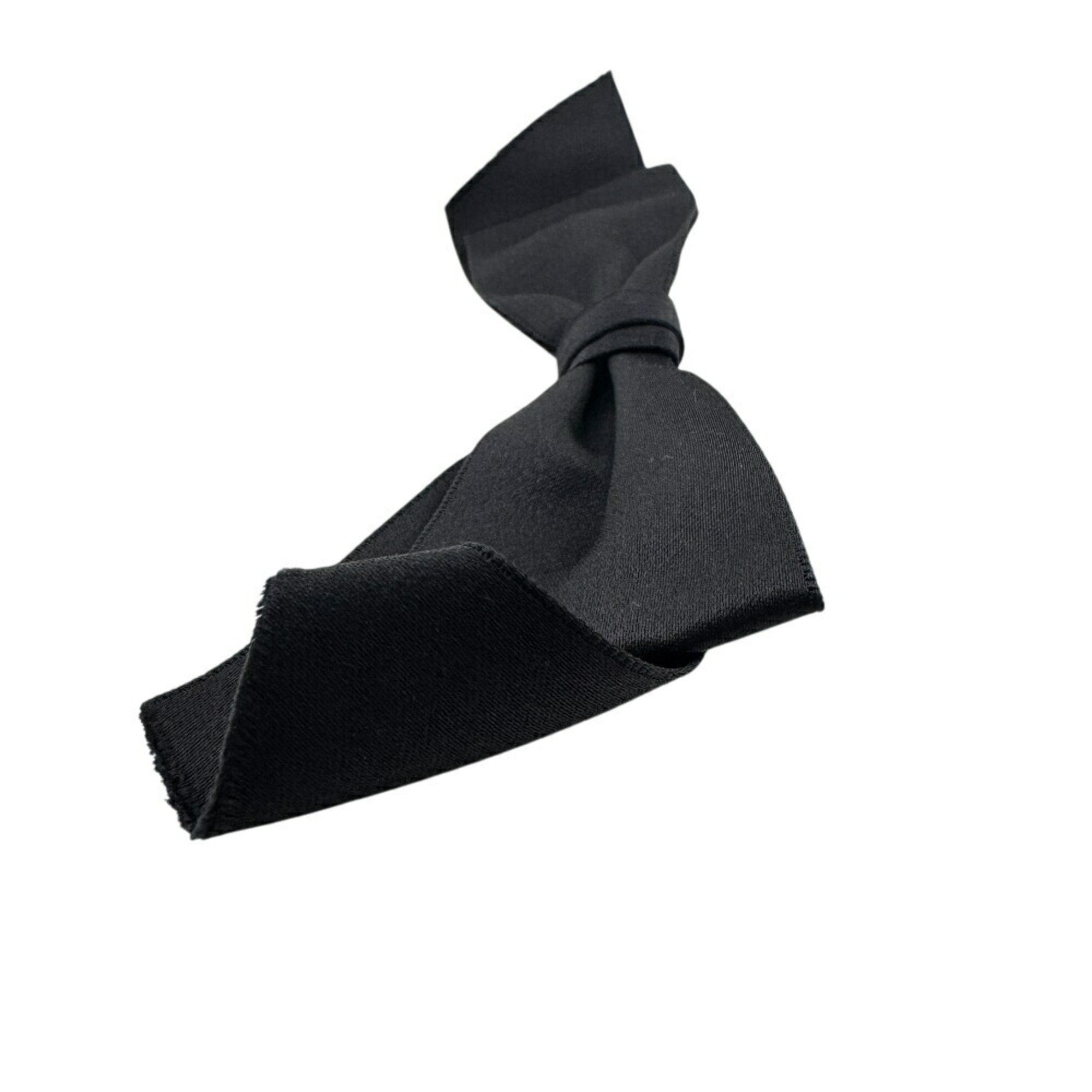 Brooch Metal Ribbon Black