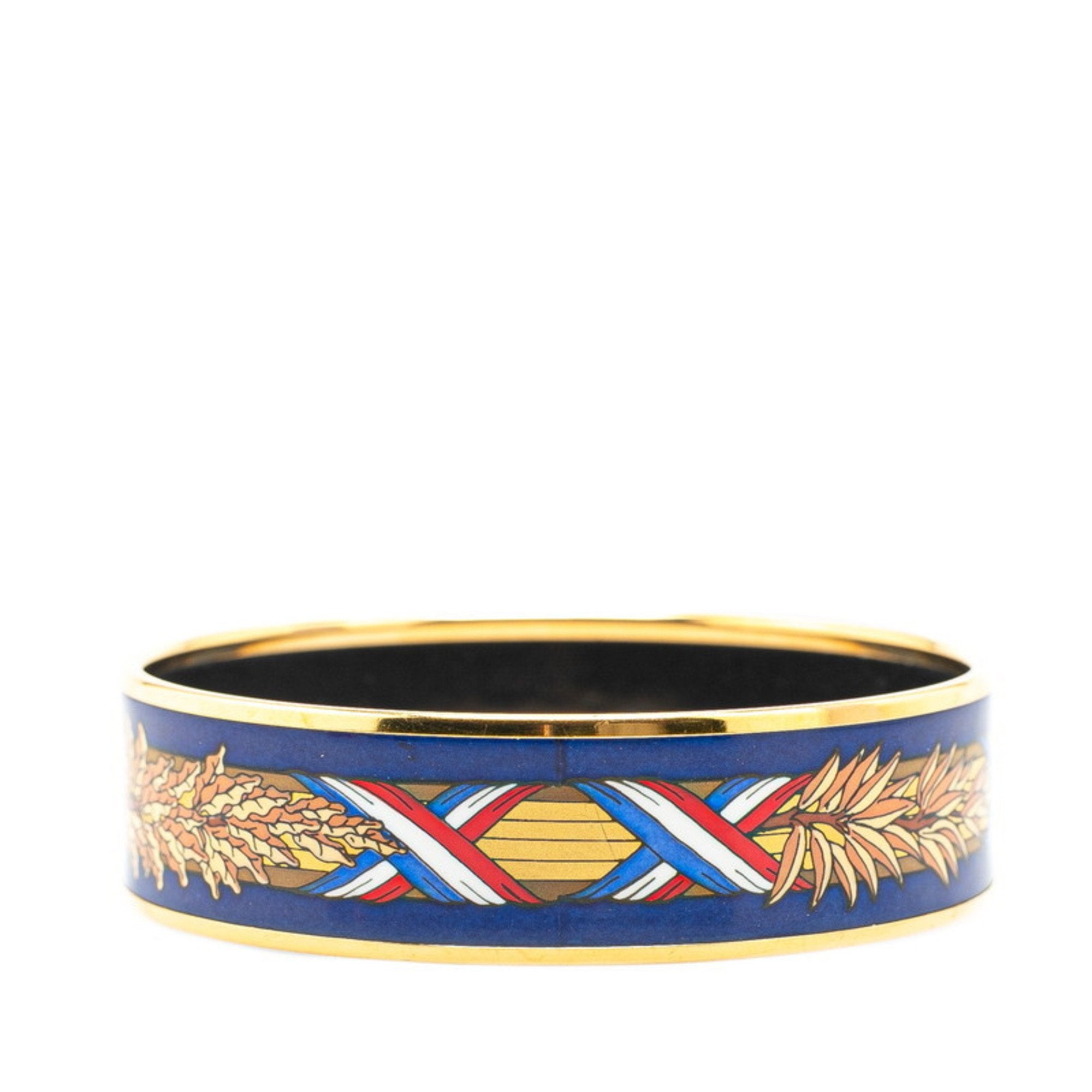 Bracelet Cloisonné and Enamel Gold Multicolor