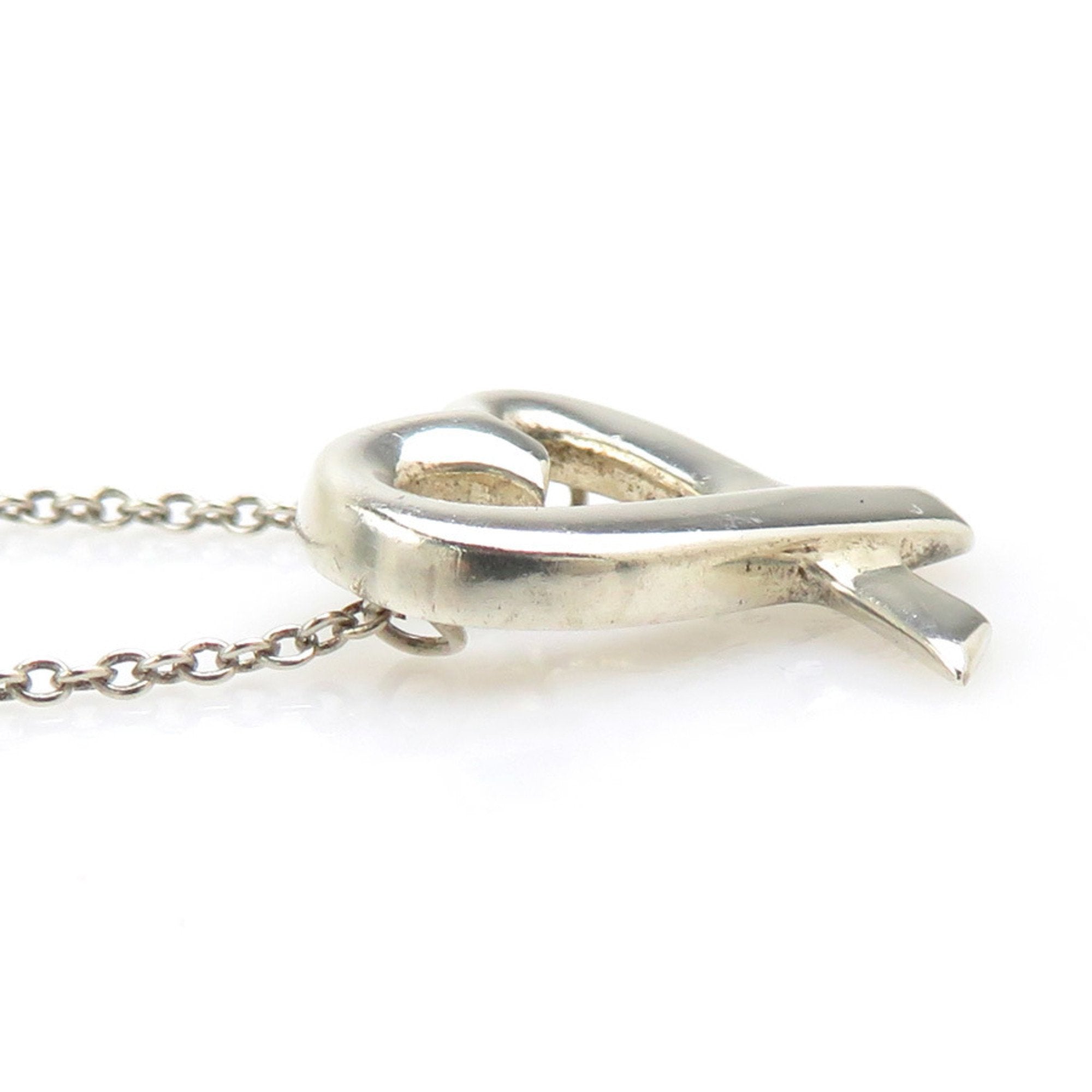 Loving Heart Pendant Necklace Silver 950
