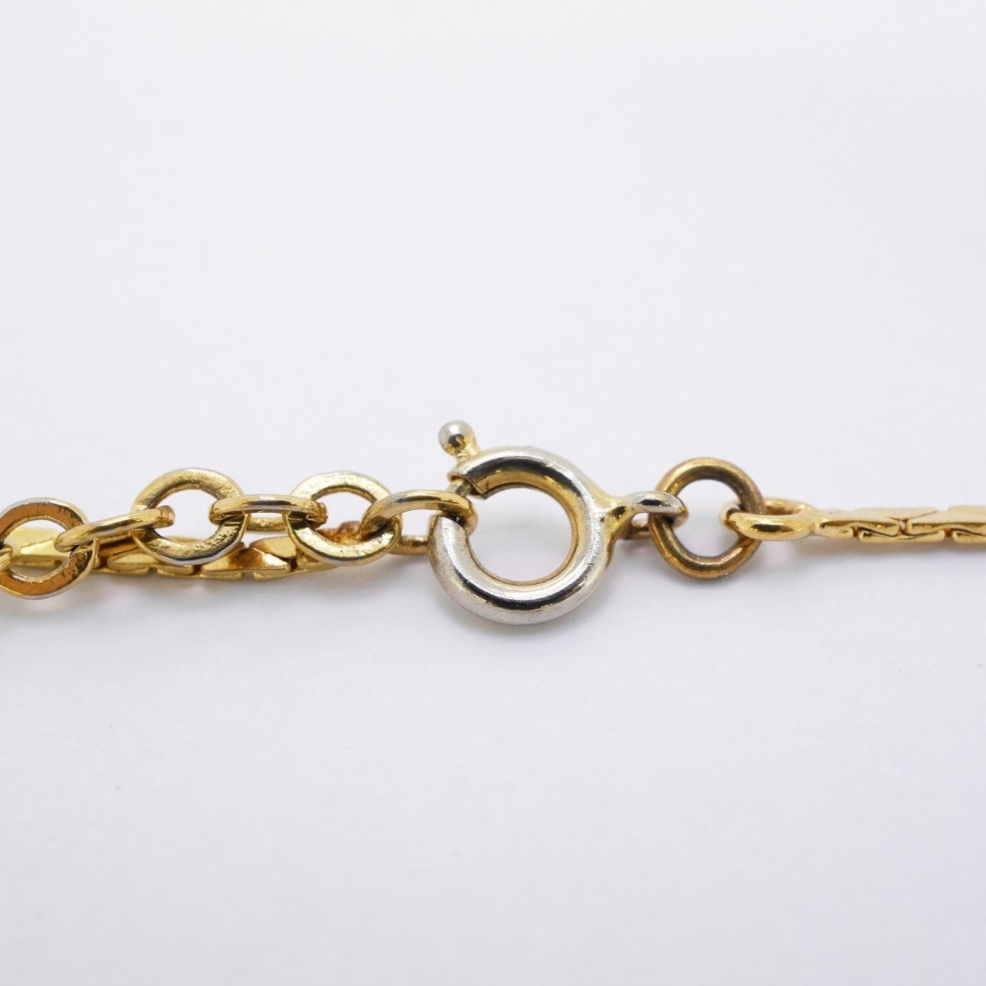 Pendant Necklace Gold with Rhinestone