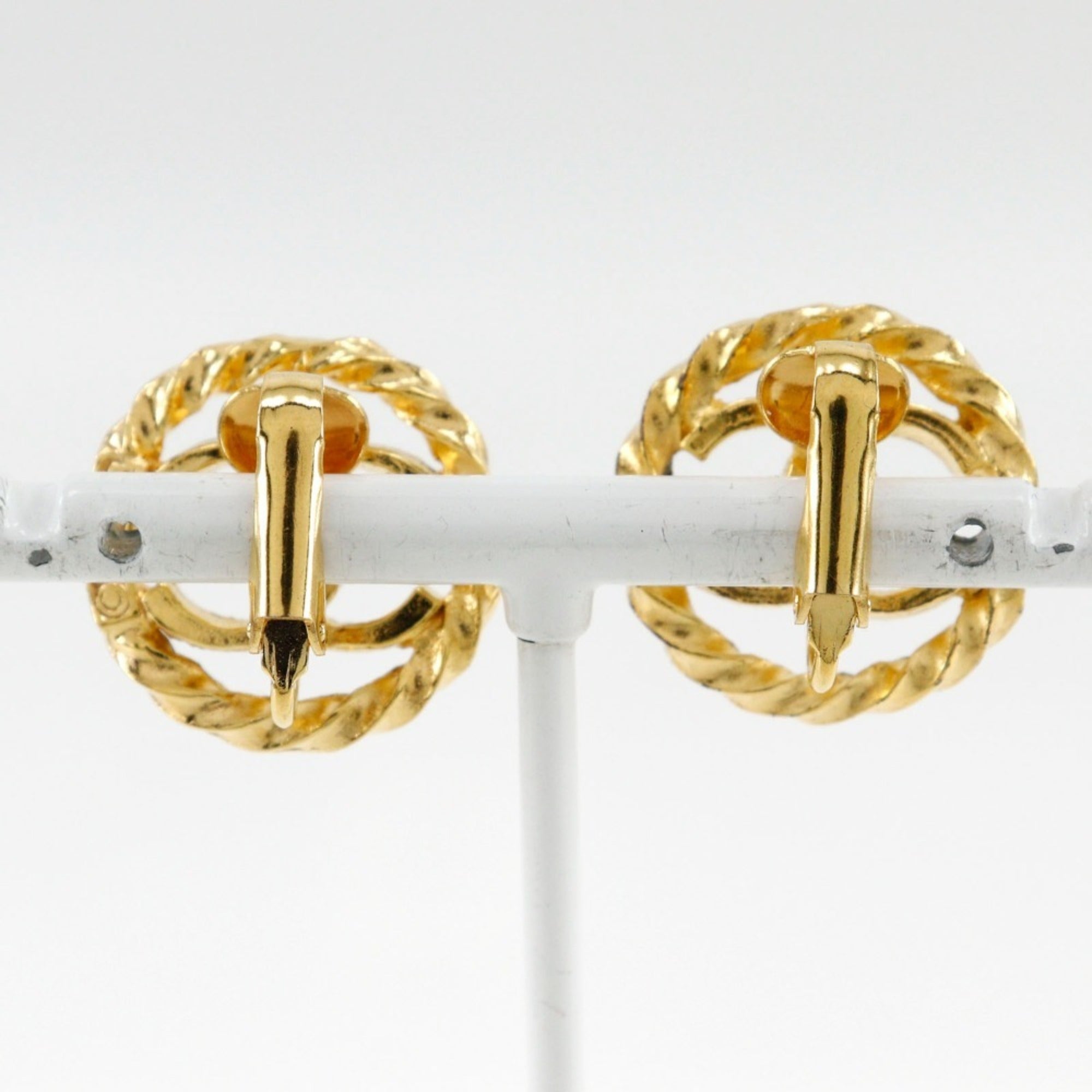 CC Logo Clip-On Earrings Metal