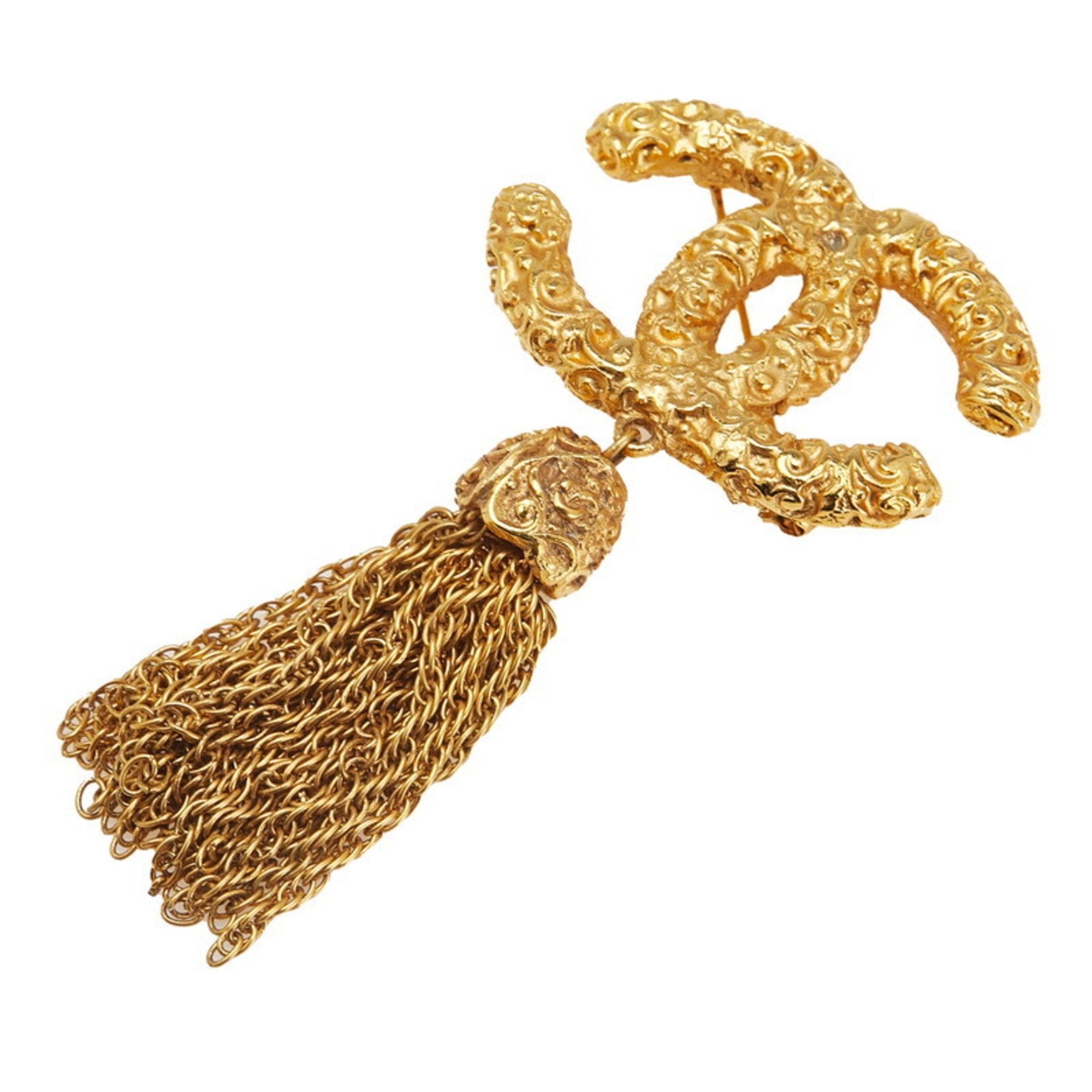CC Logo Brooch Metal