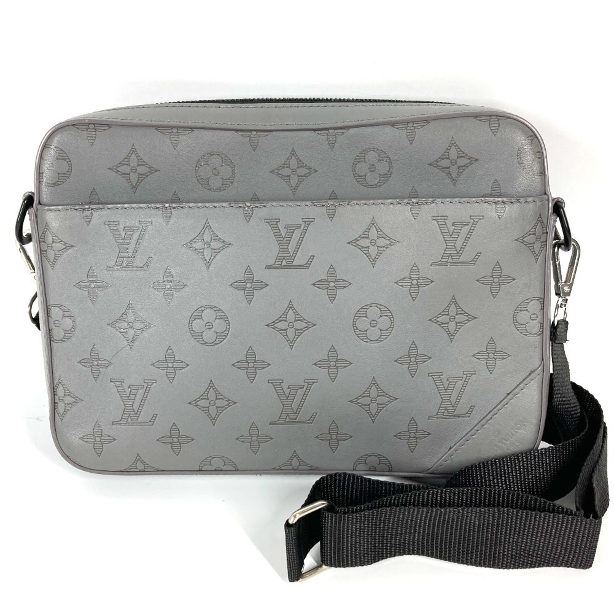 Duo Messenger Bag Monogram Shadow Leather
