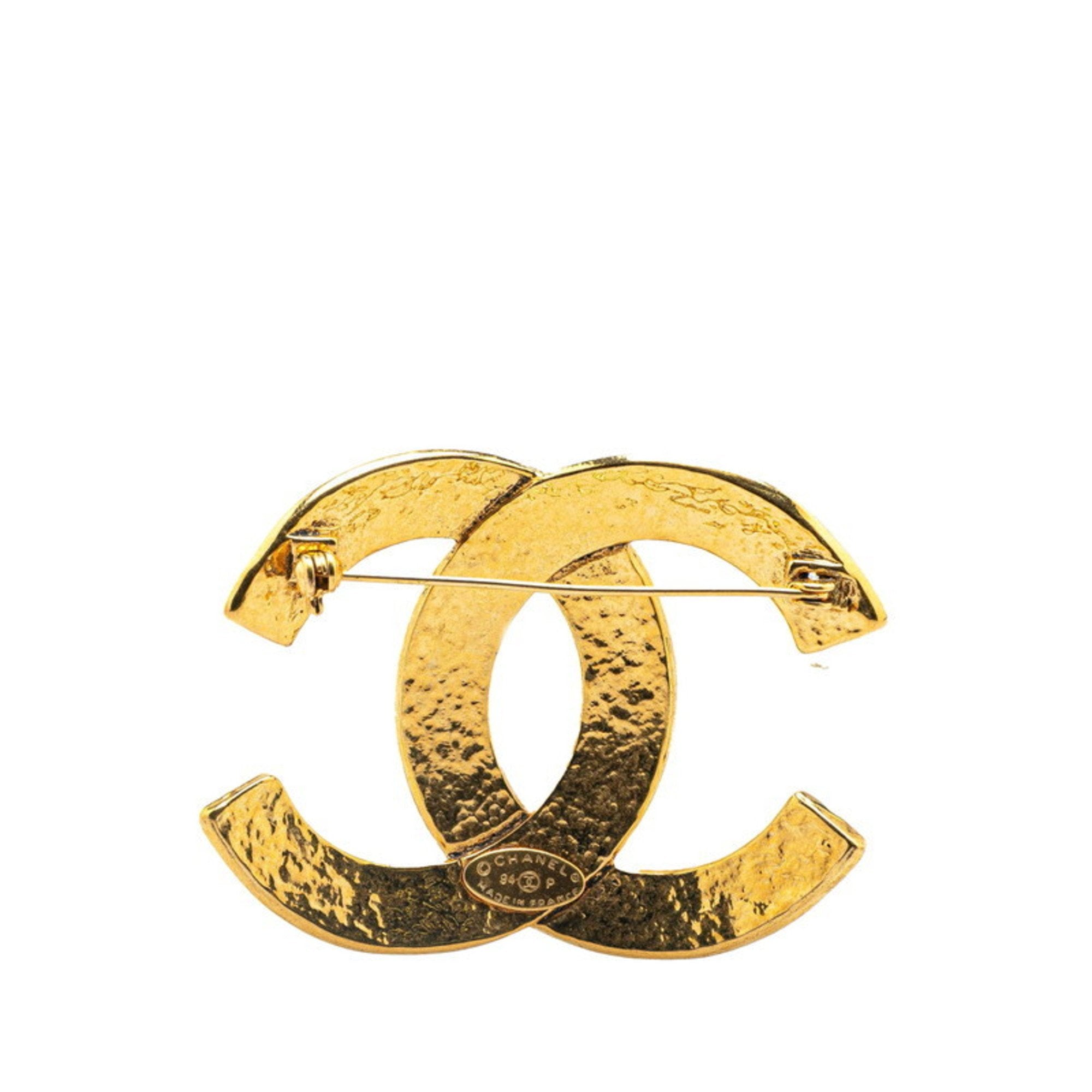 CC Logo Brooch Metal