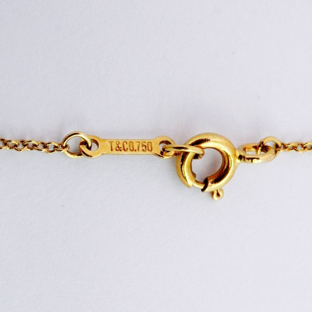 Double Loving Heart Pendant Necklace 18K Yellow Gold