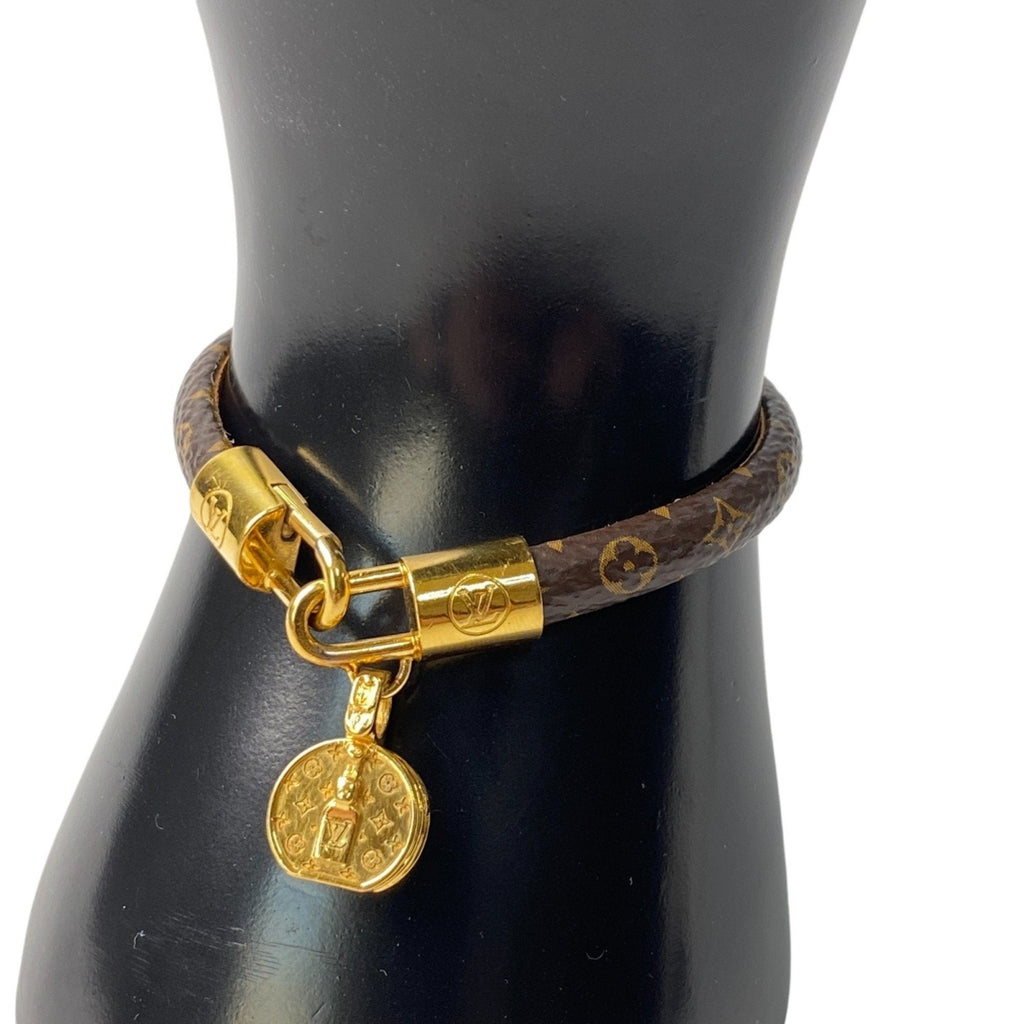 Bracelet Leather Brown and Gold