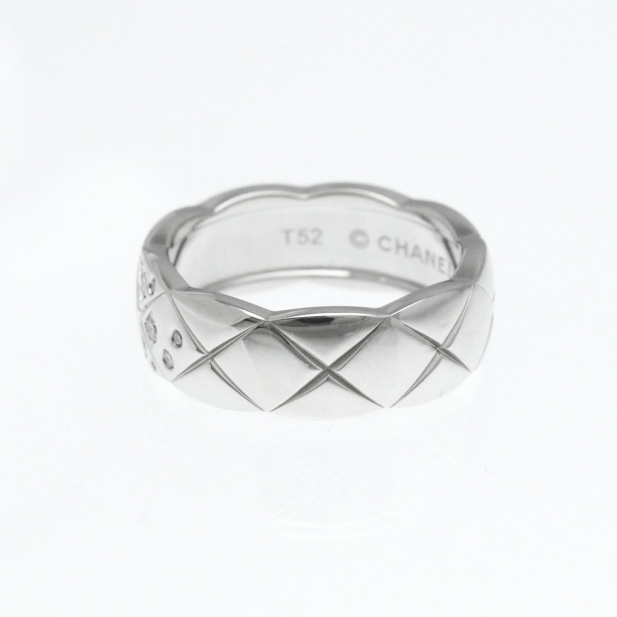 Diamond Band Ring 18K White Gold