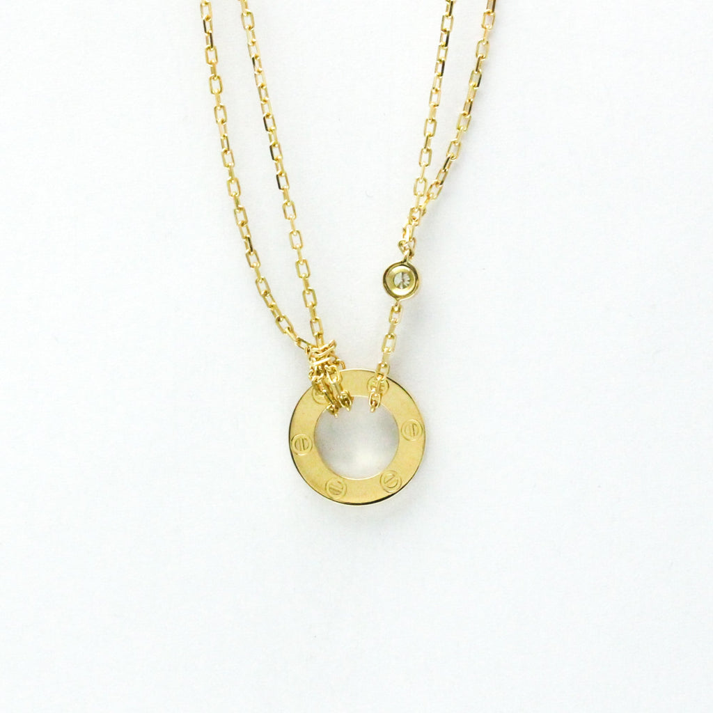 Pendant Necklace 18K Yellow Gold with Diamond