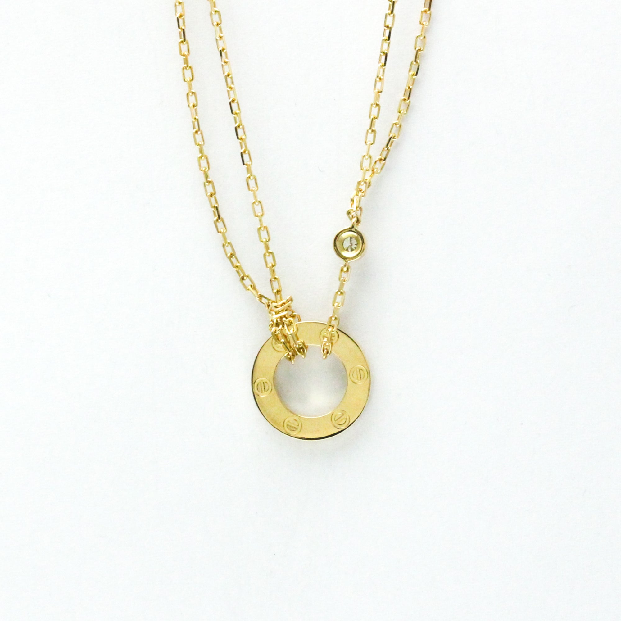 Pendant Necklace 18K Yellow Gold with Diamond