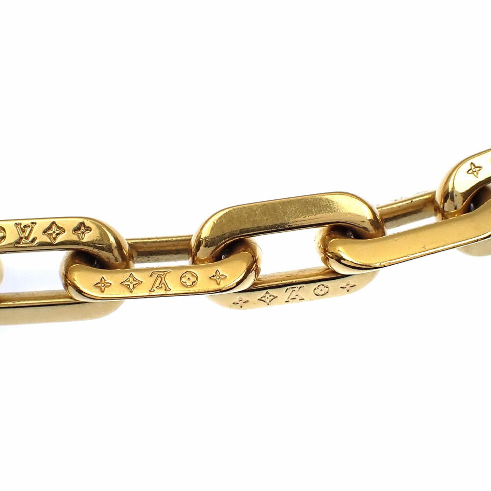 LV Edge MM Pendant Necklace Gold