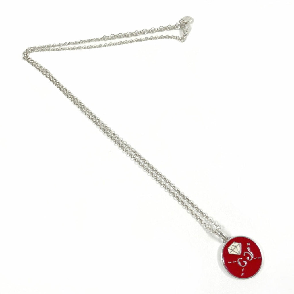 Ghost Pendant Necklace Sterling Silver With Diamond