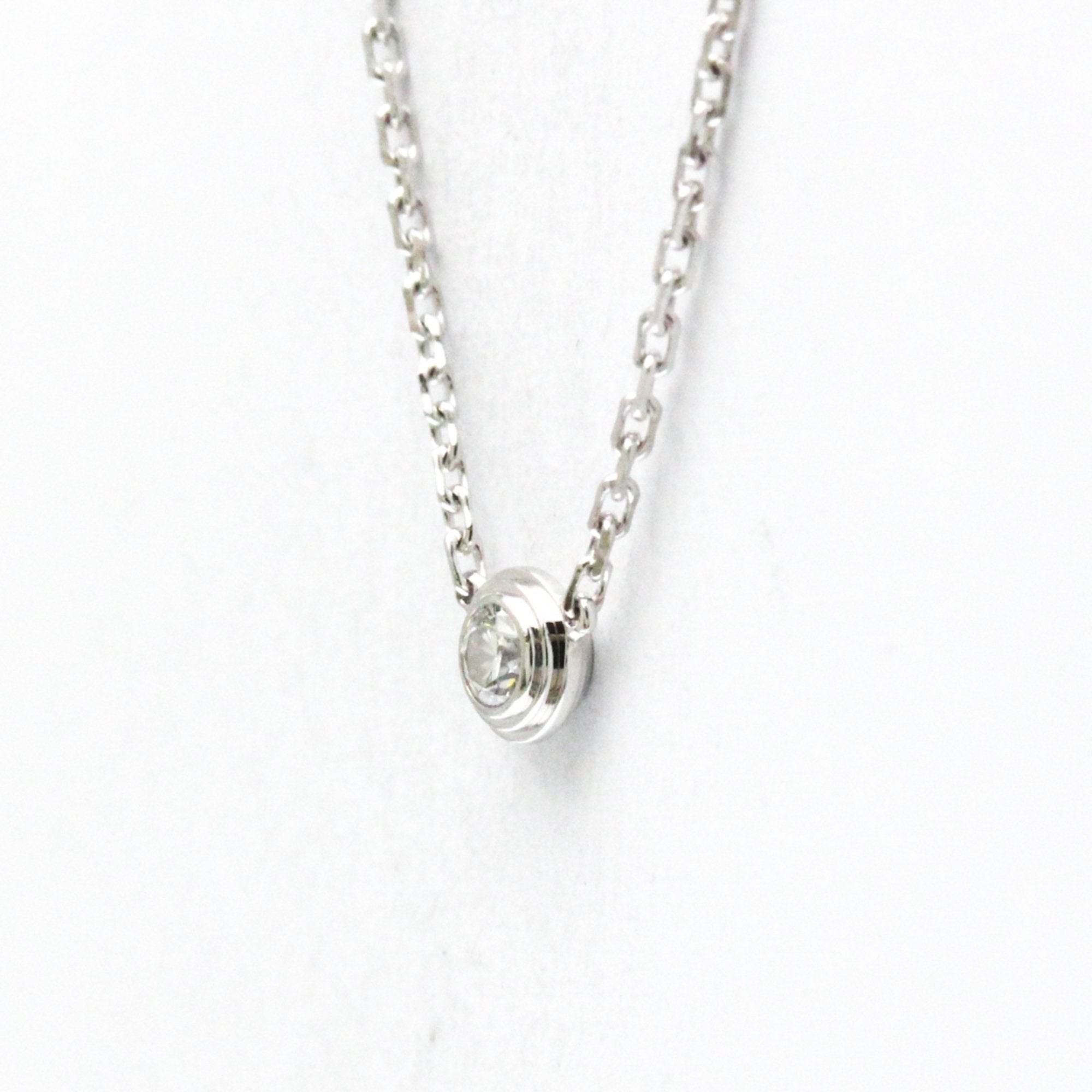 Pendant Necklace 18K White Gold With Diamond