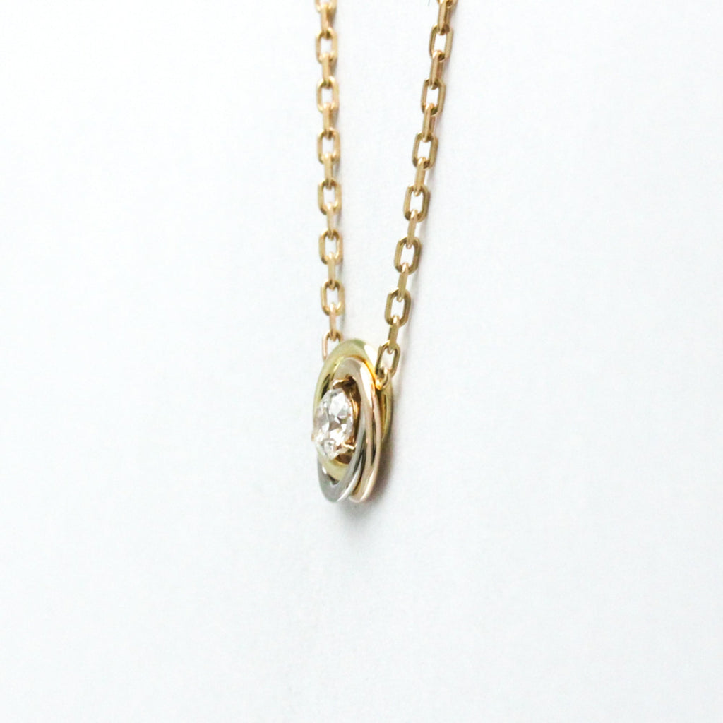 Trinity Pendant Necklace 18K Tricolor Gold