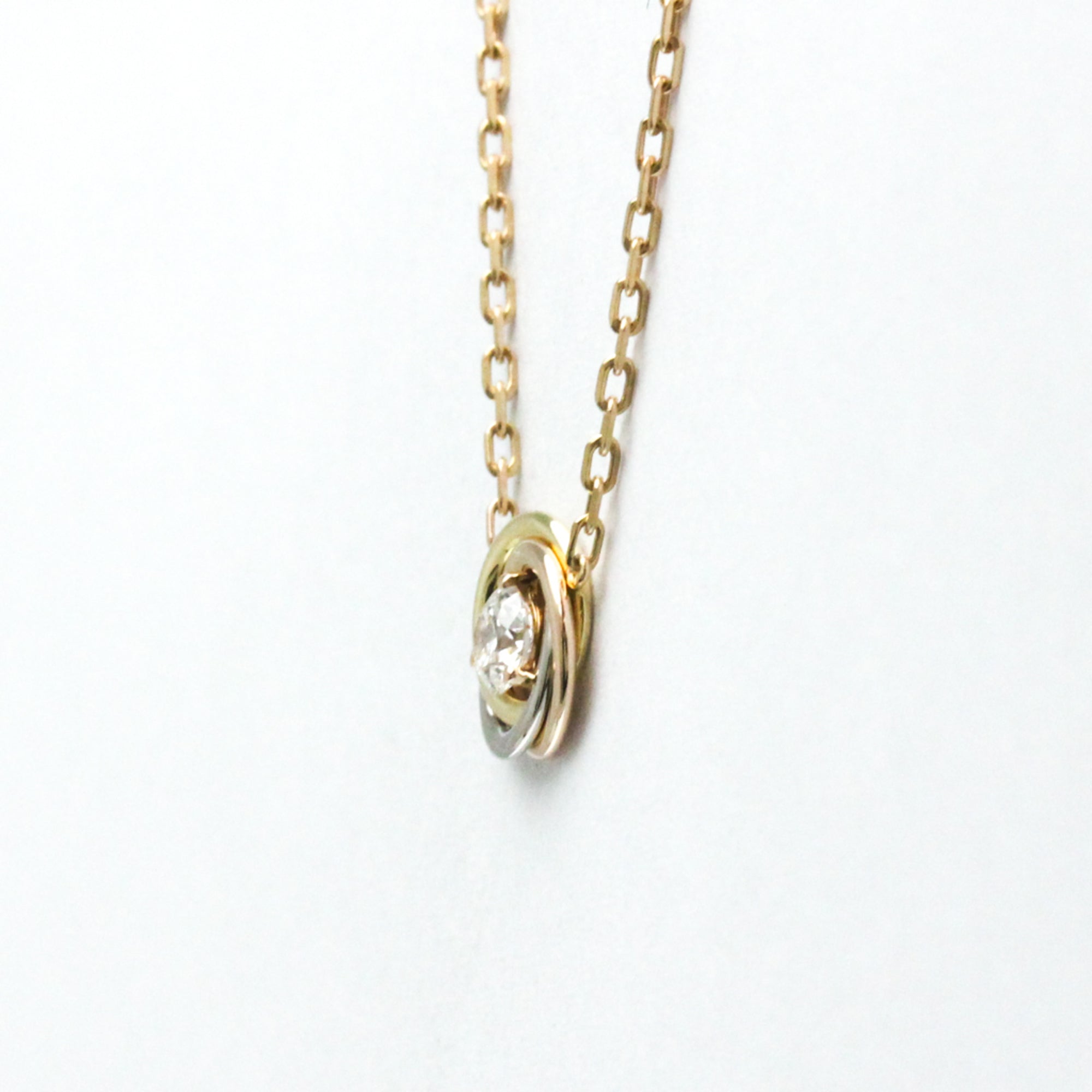 Trinity Pendant Necklace 18K Tricolor Gold