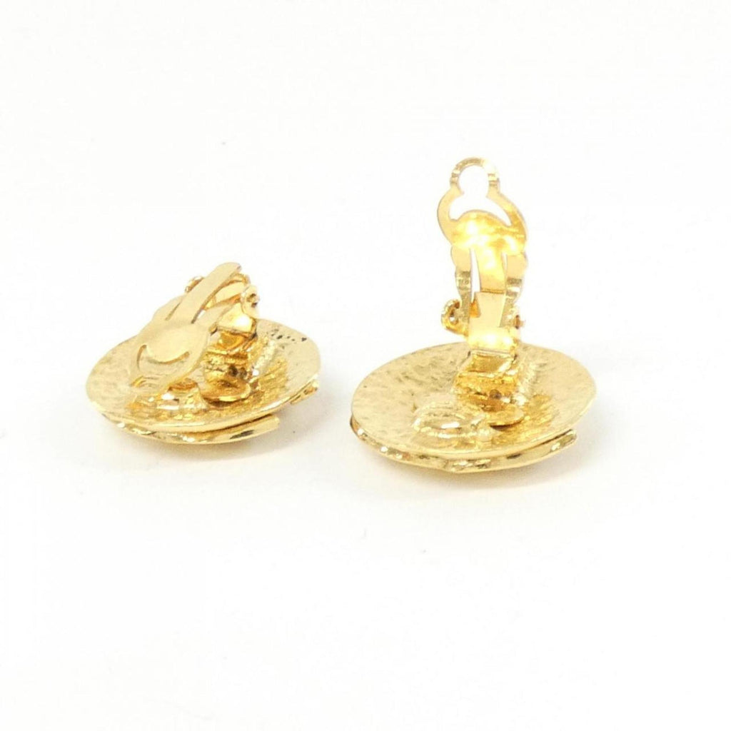 Clip-On Earrings Clip-On Gold-Tone Metal