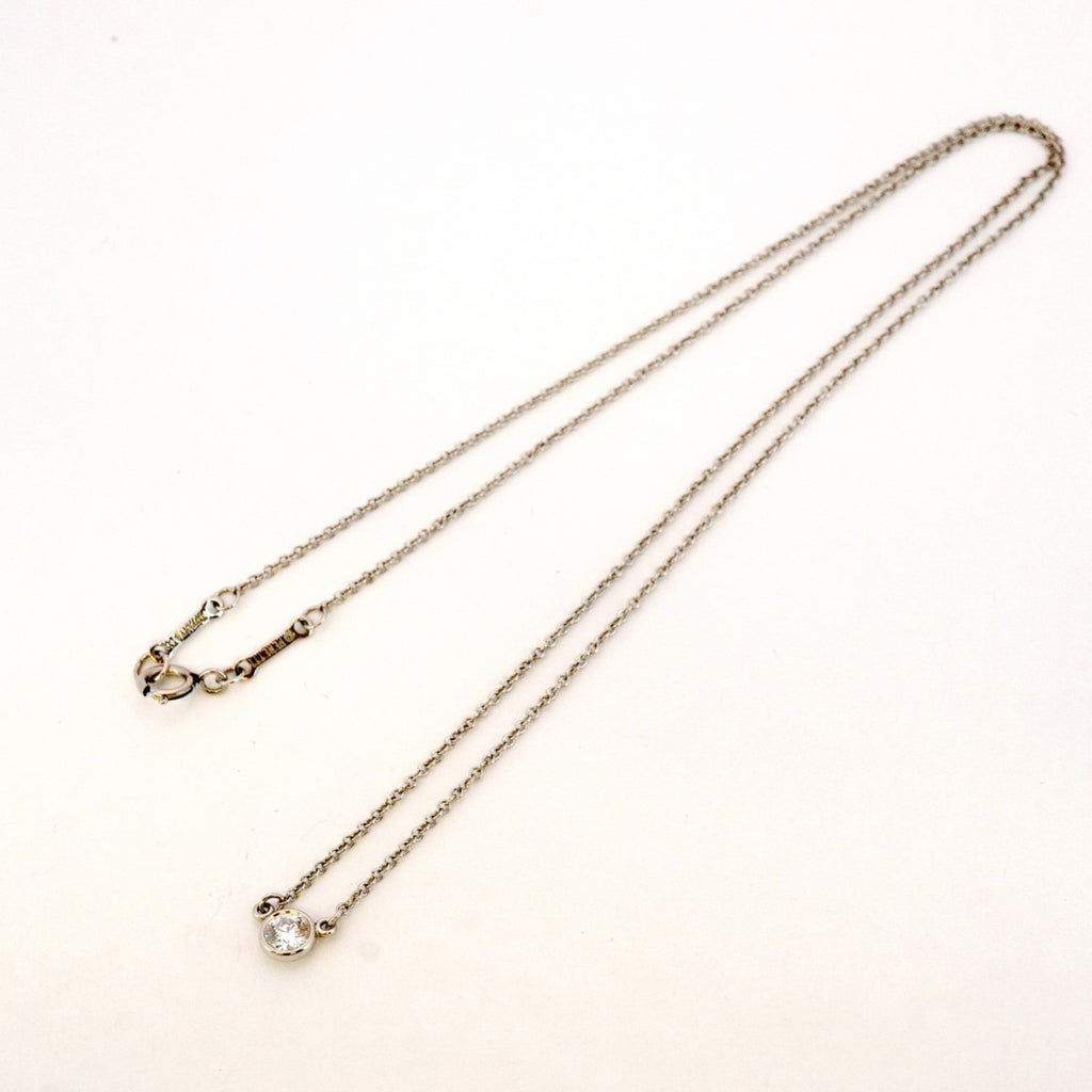 Elsa Peretti Diamonds By The Yard Pendant Necklace Platinum and Diamond