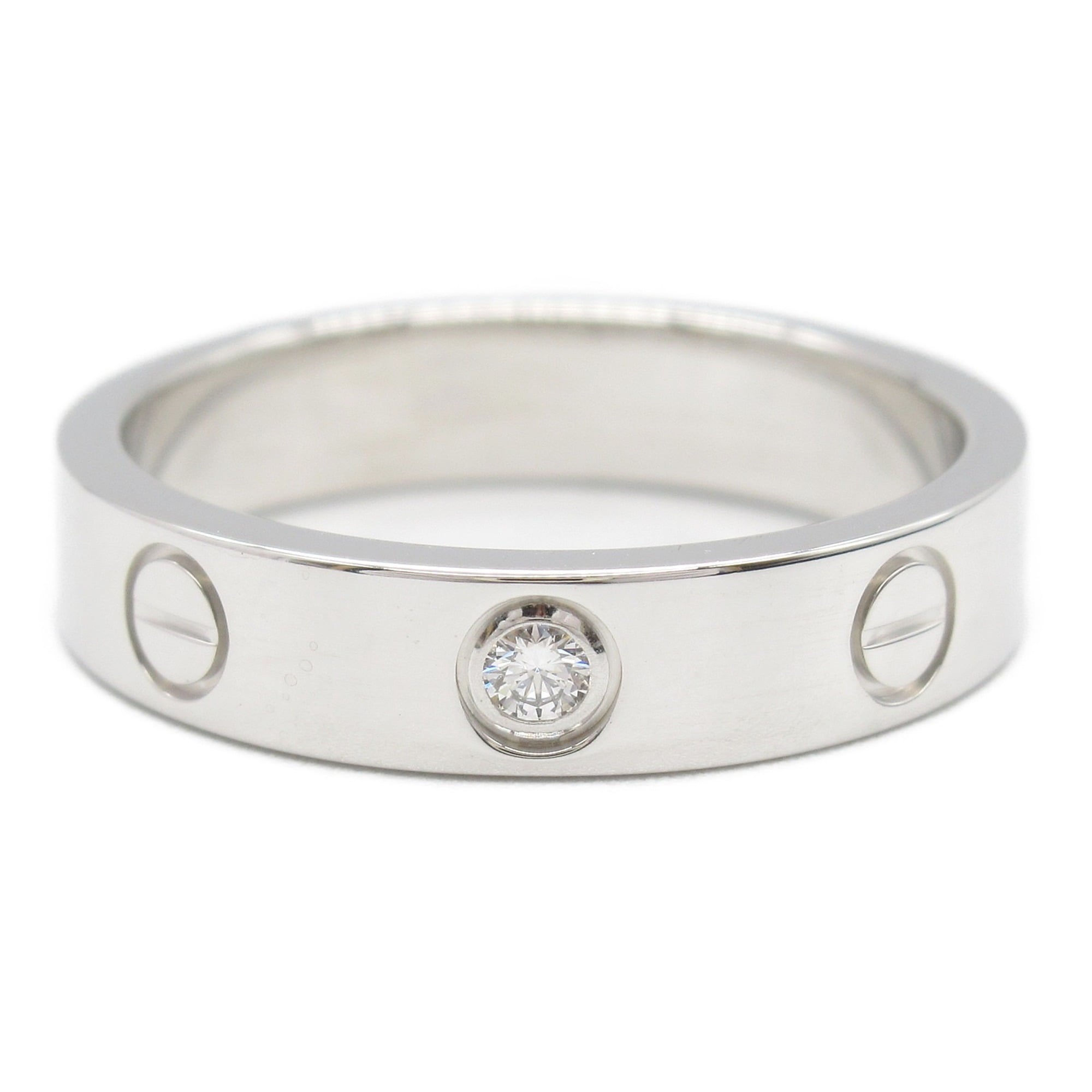 Ring 18K White Gold with Diamond Mini