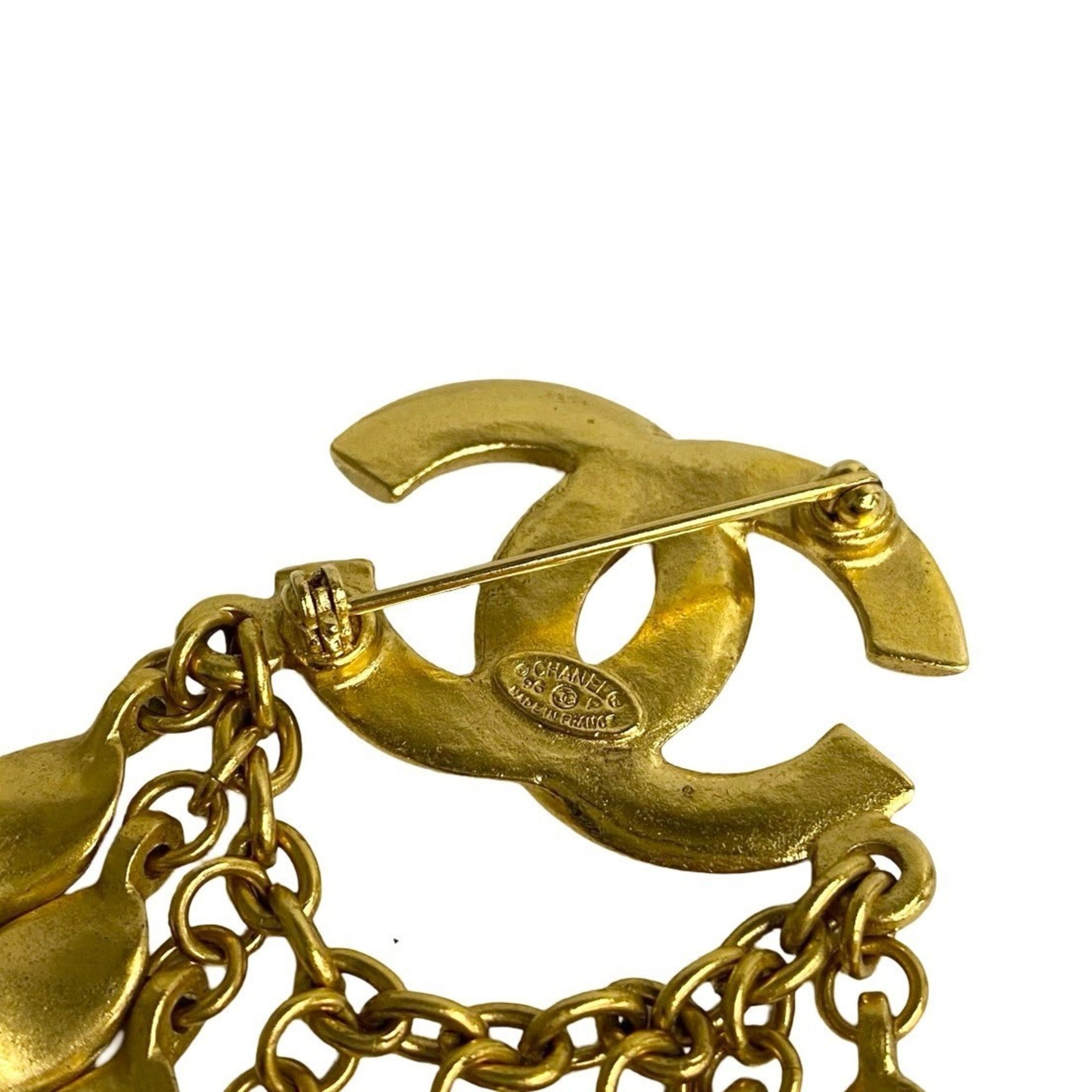 CC Logo Brooch Metal
