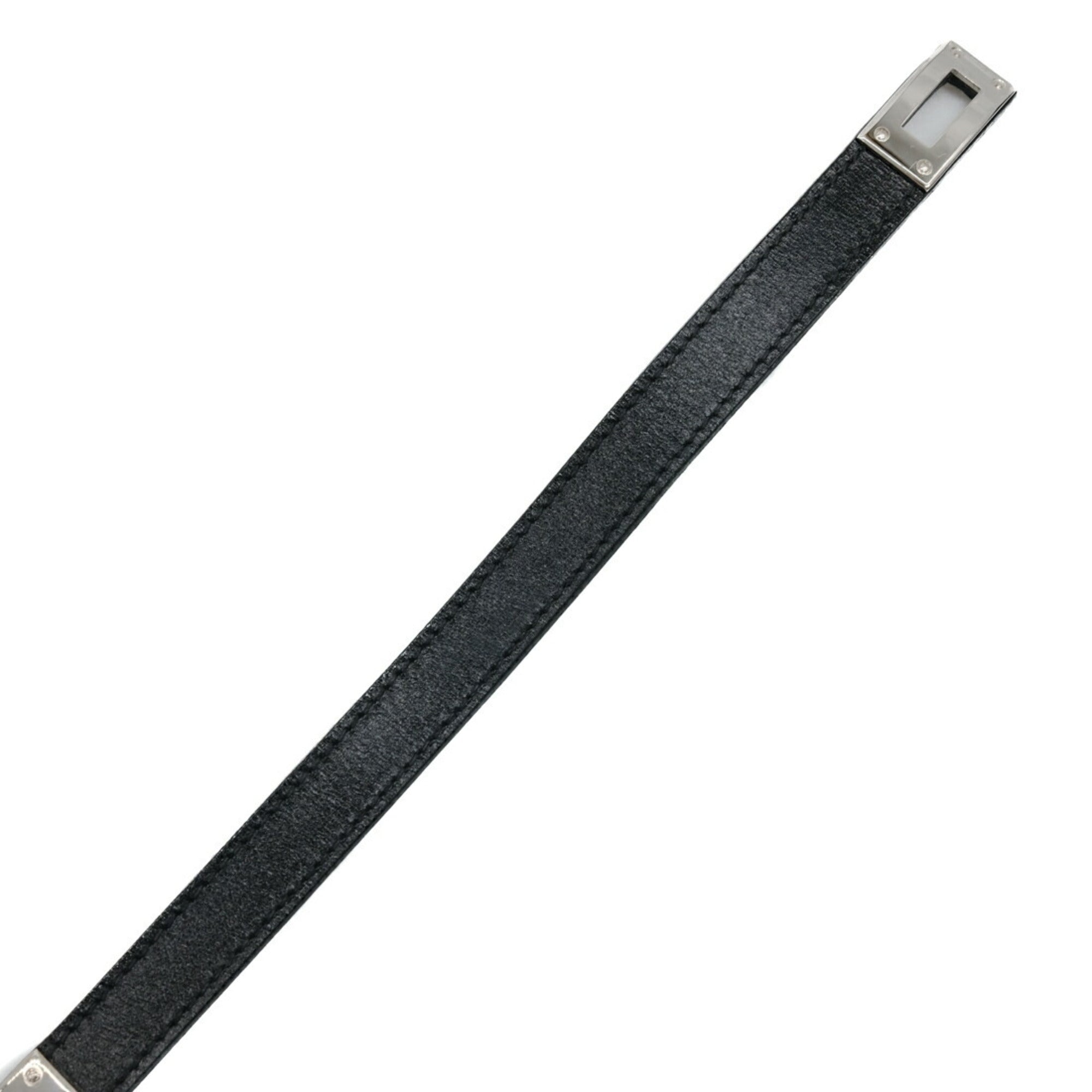 Kelly Bracelet Double Tour Box Calf Leather Black