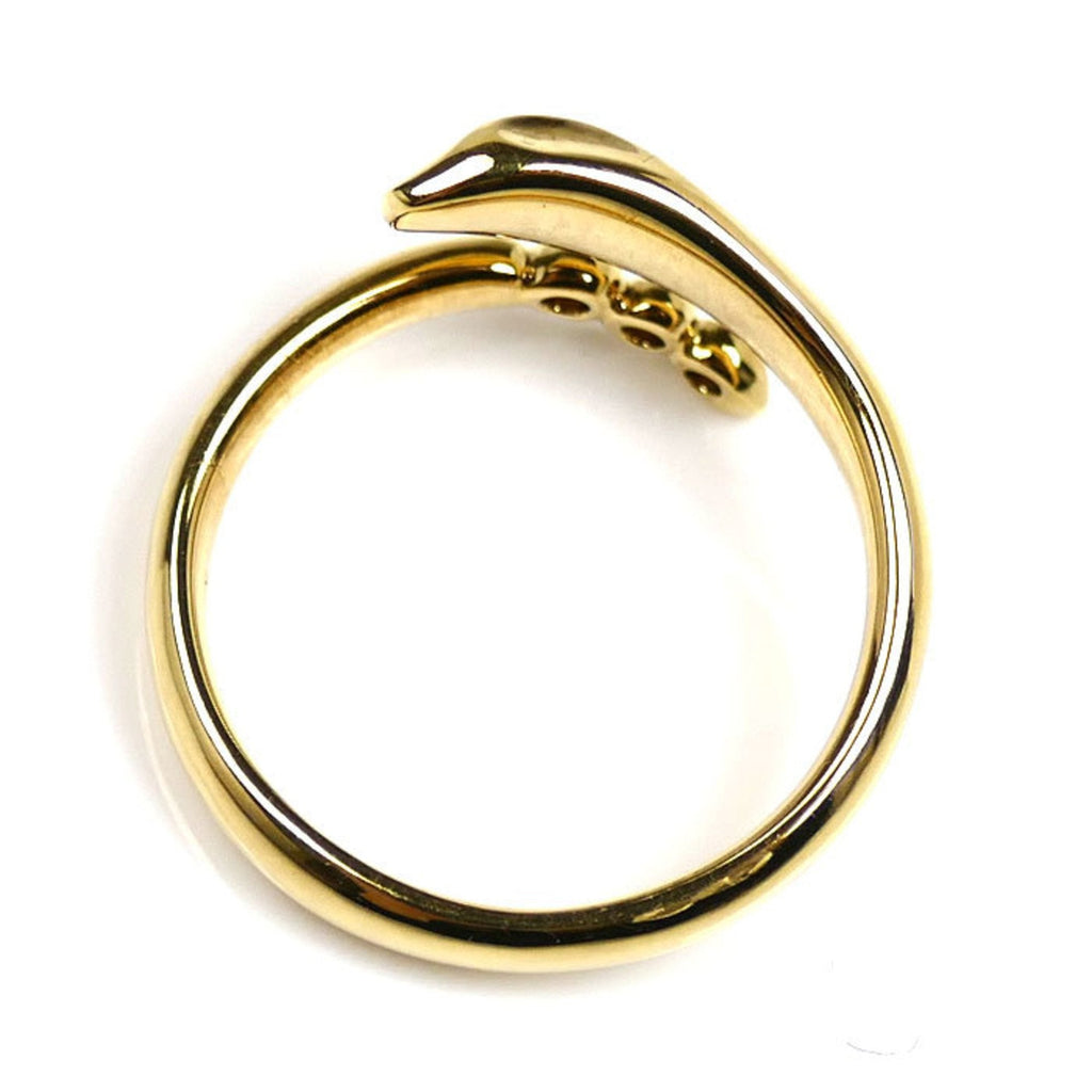 Snake Ring 18K Yellow Gold and Diamond