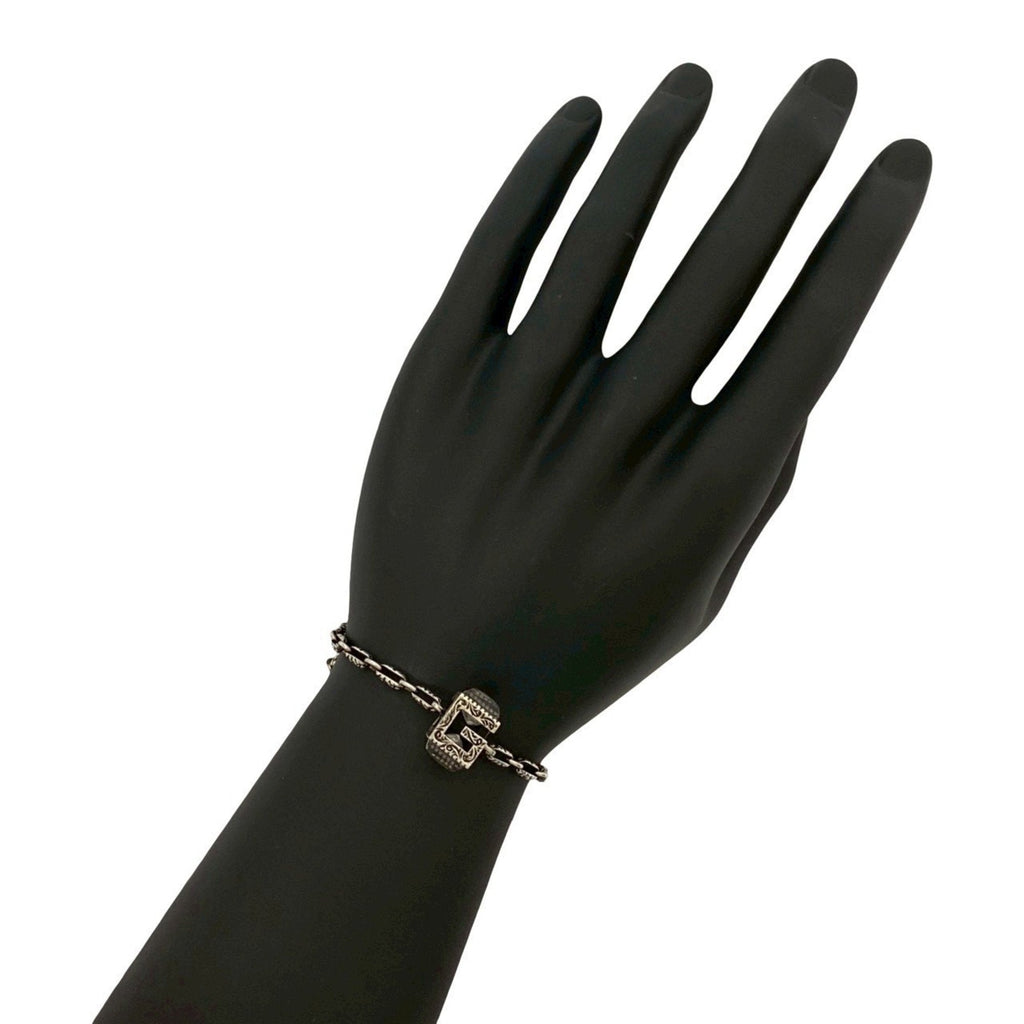 Arabesque G Cube Square Bracelet Sterling Silver