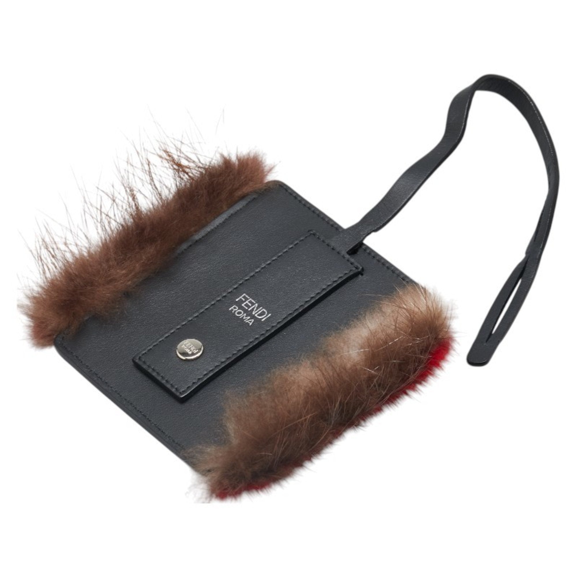 Monster Charm Fur Black Brown Red Handbag Charm
