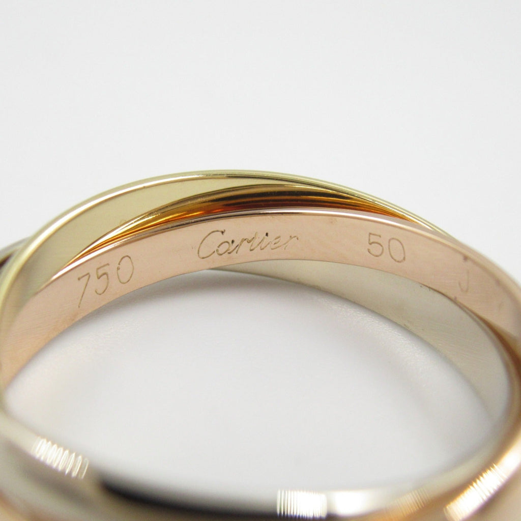 Vendome Louis Cartier Band Ring 18K Tricolor Gold