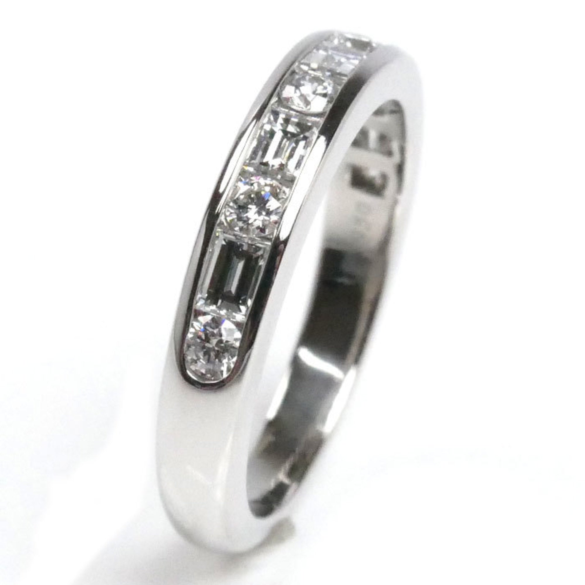 Band Ring Platinum with Diamond