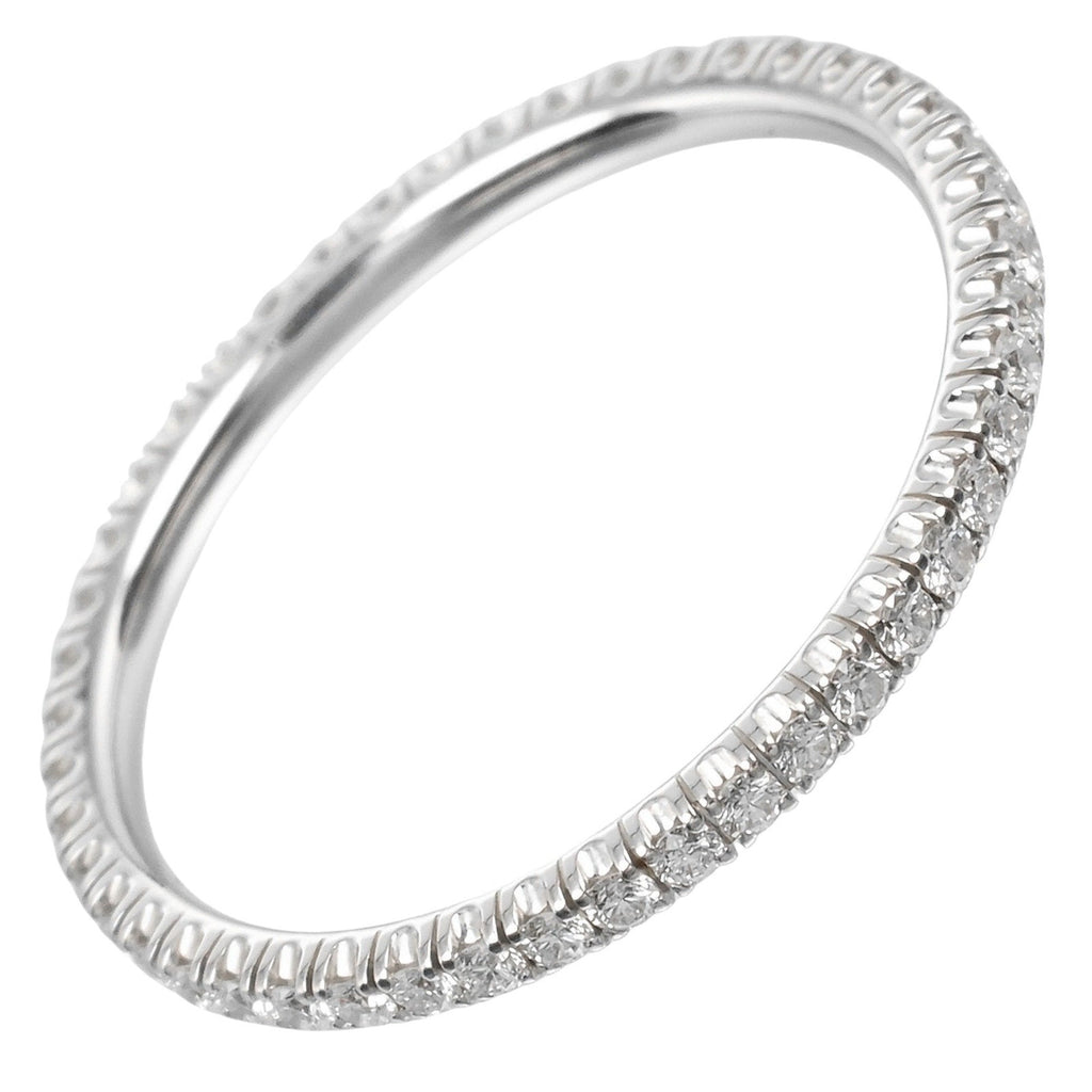 Ethancel Full Eternity Band Ring 18K White Gold