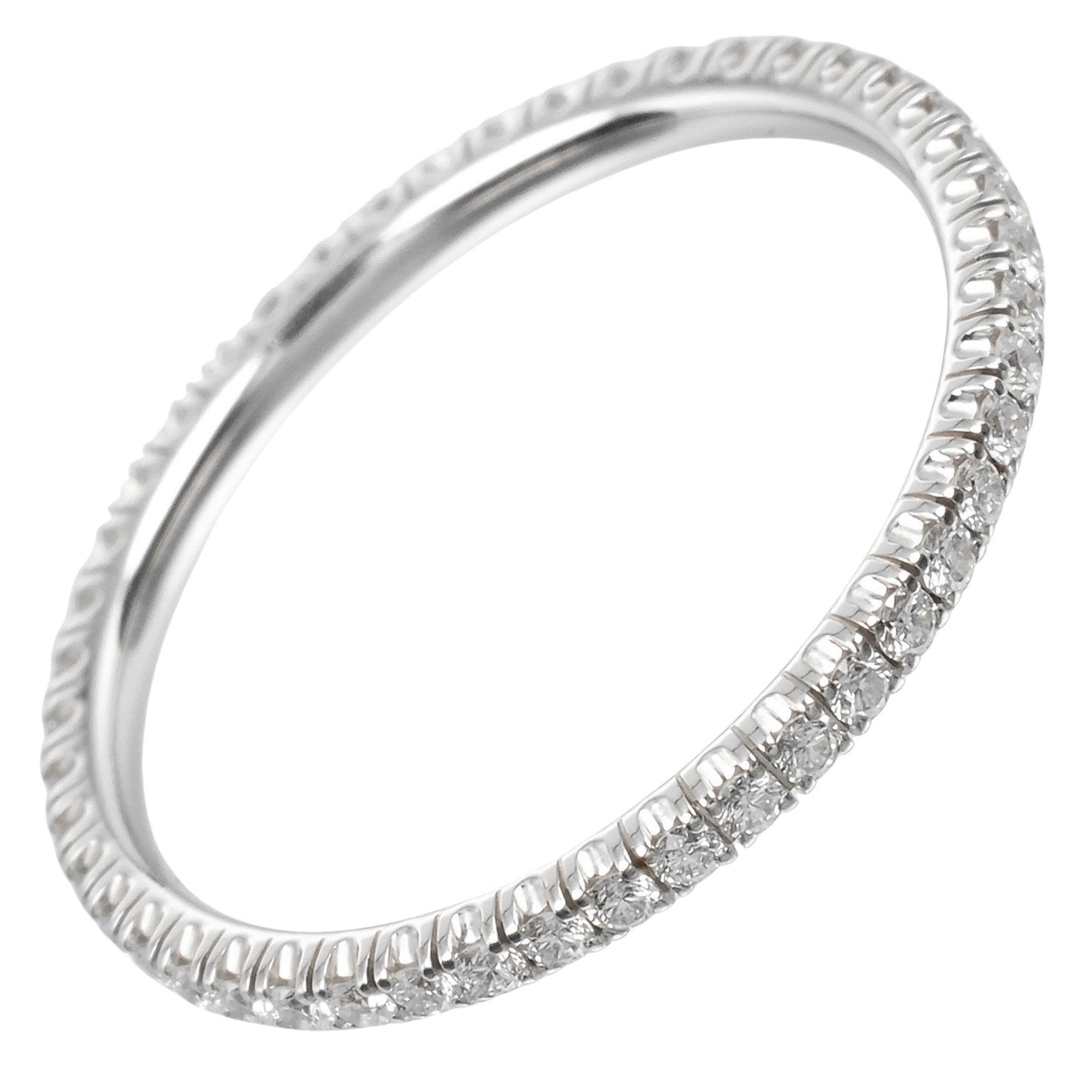 Ethancel Full Eternity Band Ring 18K White Gold