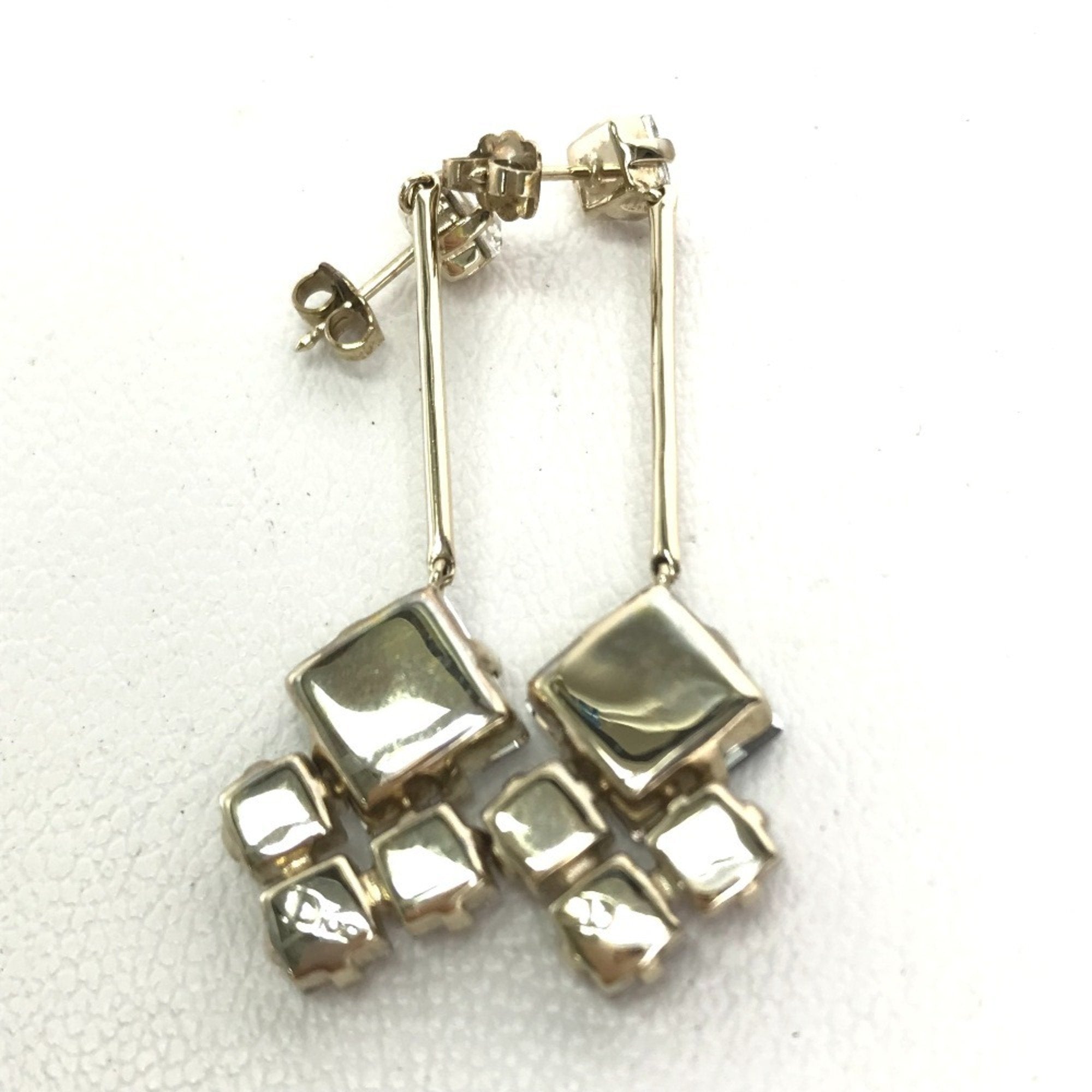 Earrings Logo Gold-Tone Metal