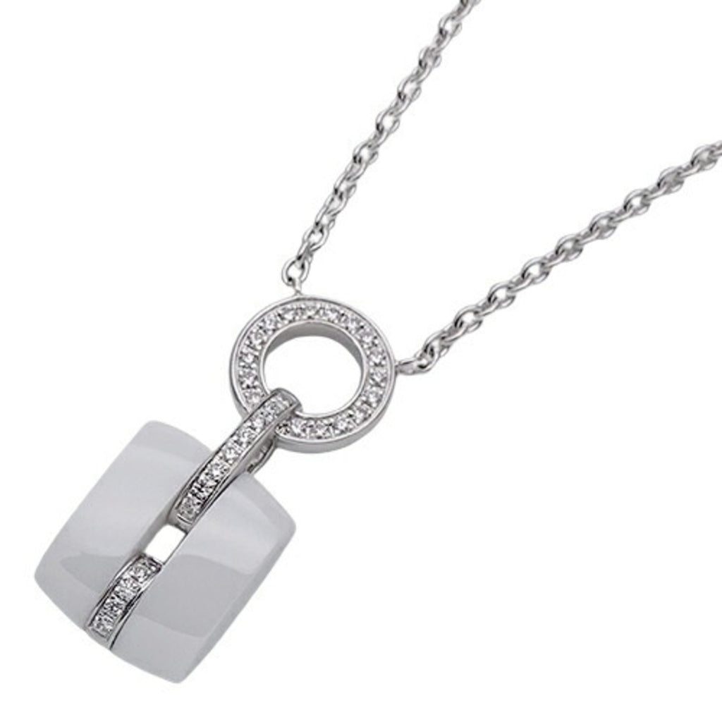 Pendant Necklace 18K White Gold with Diamond