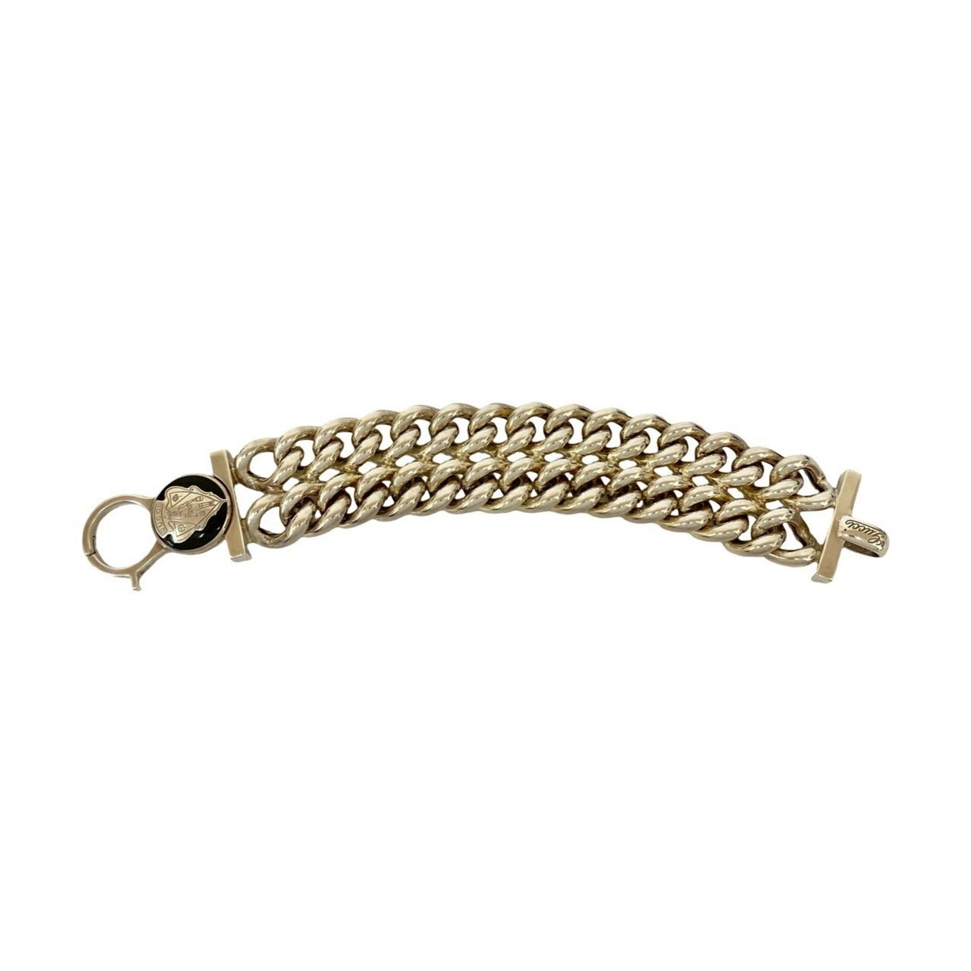 Crest Motif Bracelet Sterling Silver