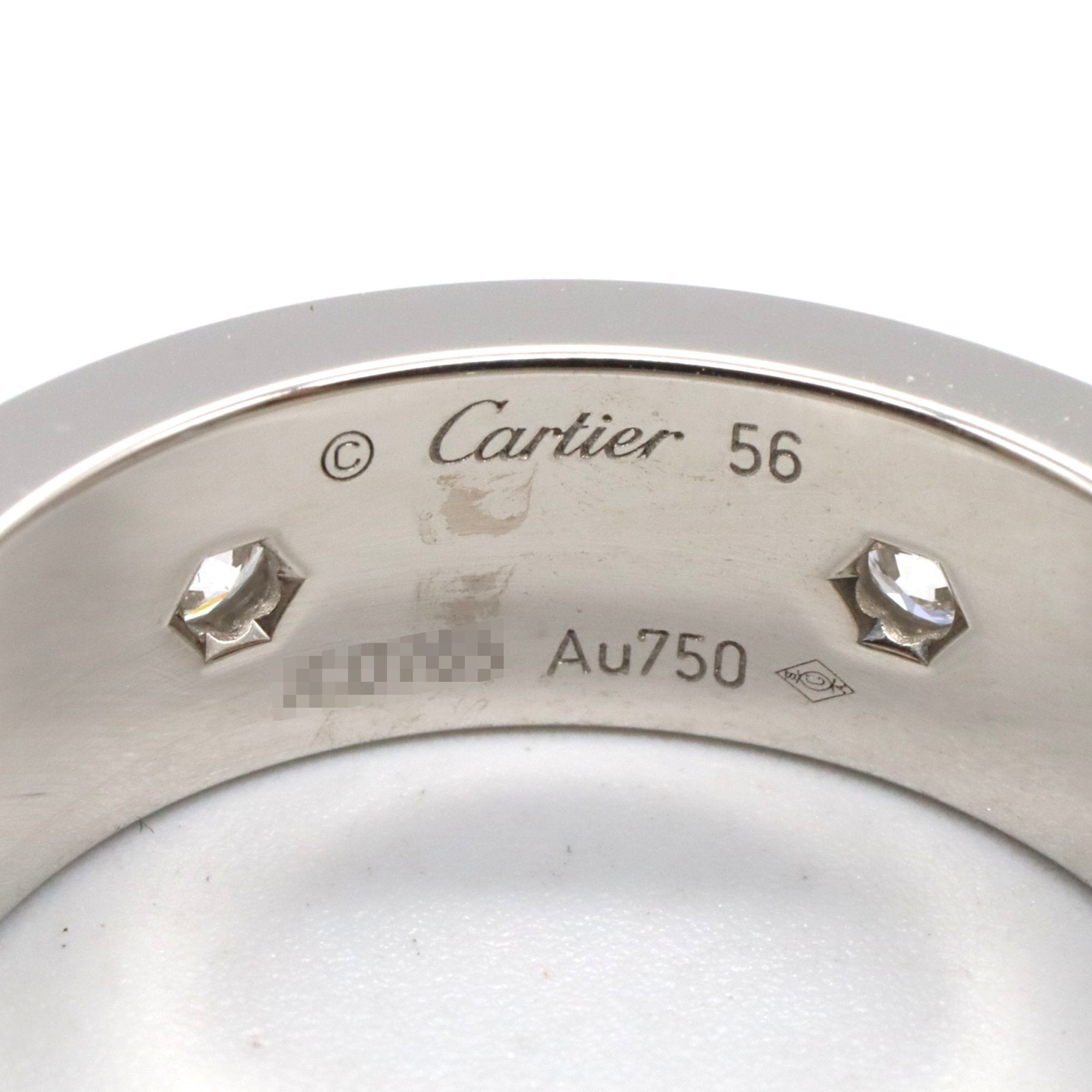 Love Ring 18K White Gold with Diamond