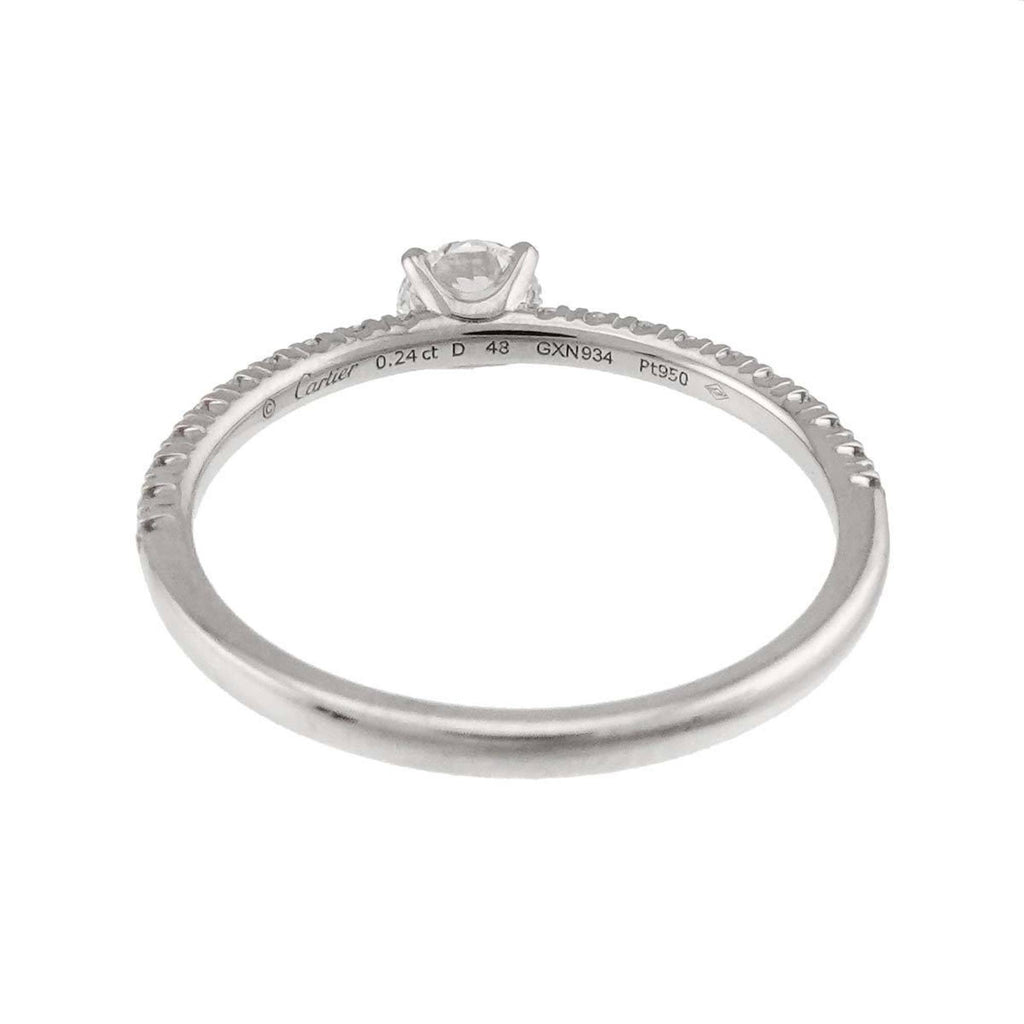 Ring Platinum With Diamond 0.24ct