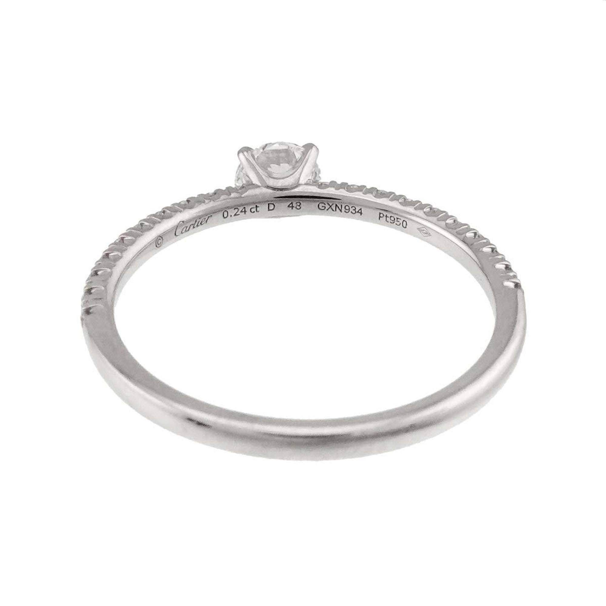 Ring Platinum With Diamond 0.24ct